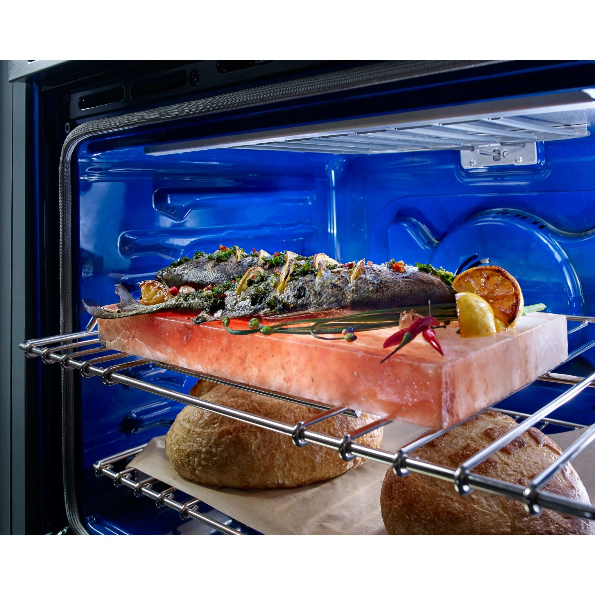 KitchenAid  27" Combination Wall Oven with Even-Heat True Convection (lower oven) (KOCE507EWH) - Image 4