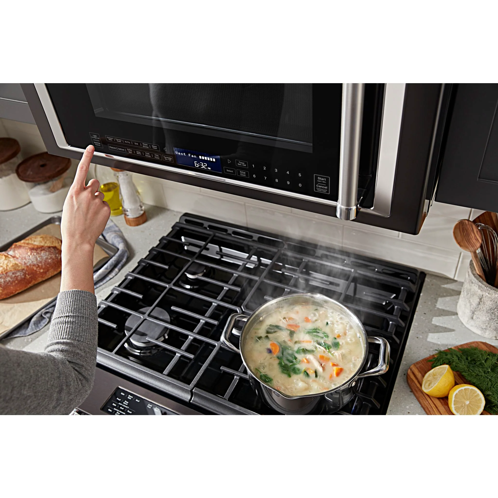 KitchenAid  Over-the-Range Convection Microwave with Air Fry Mode (YKMHC319LBS) - Image 12