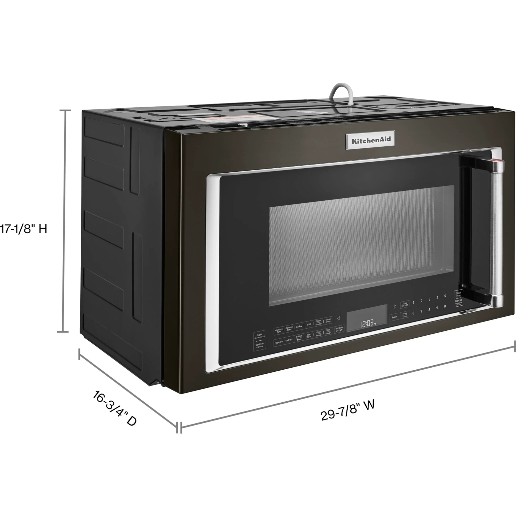KitchenAid  Over-the-Range Convection Microwave with Air Fry Mode (YKMHC319LBS) - Image 6
