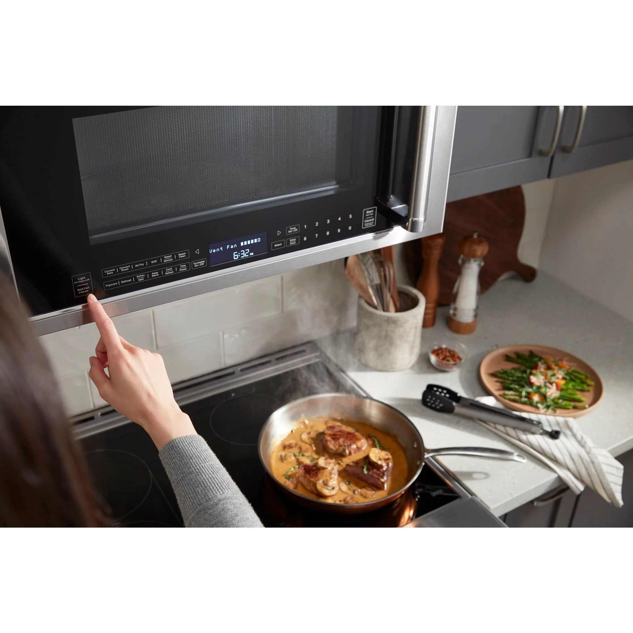 KitchenAid Over-the-Range Convection Microwave with Air Fry Mode (YKMHC319LPS) - Image 17