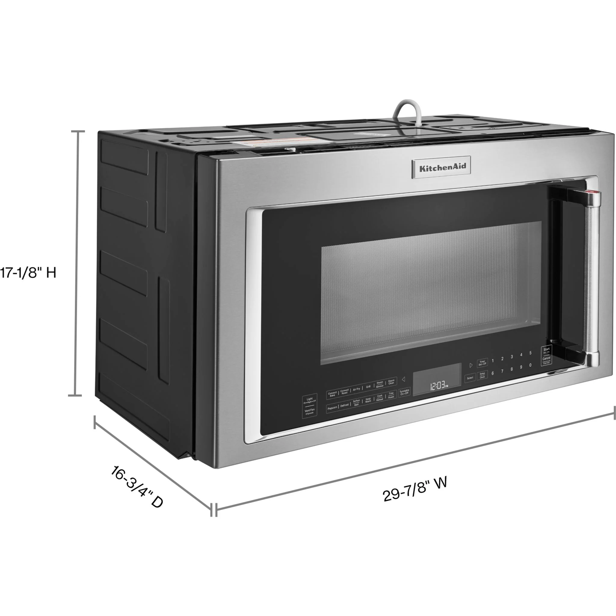 KitchenAid Over-the-Range Convection Microwave with Air Fry Mode (YKMHC319LPS) - Image 2