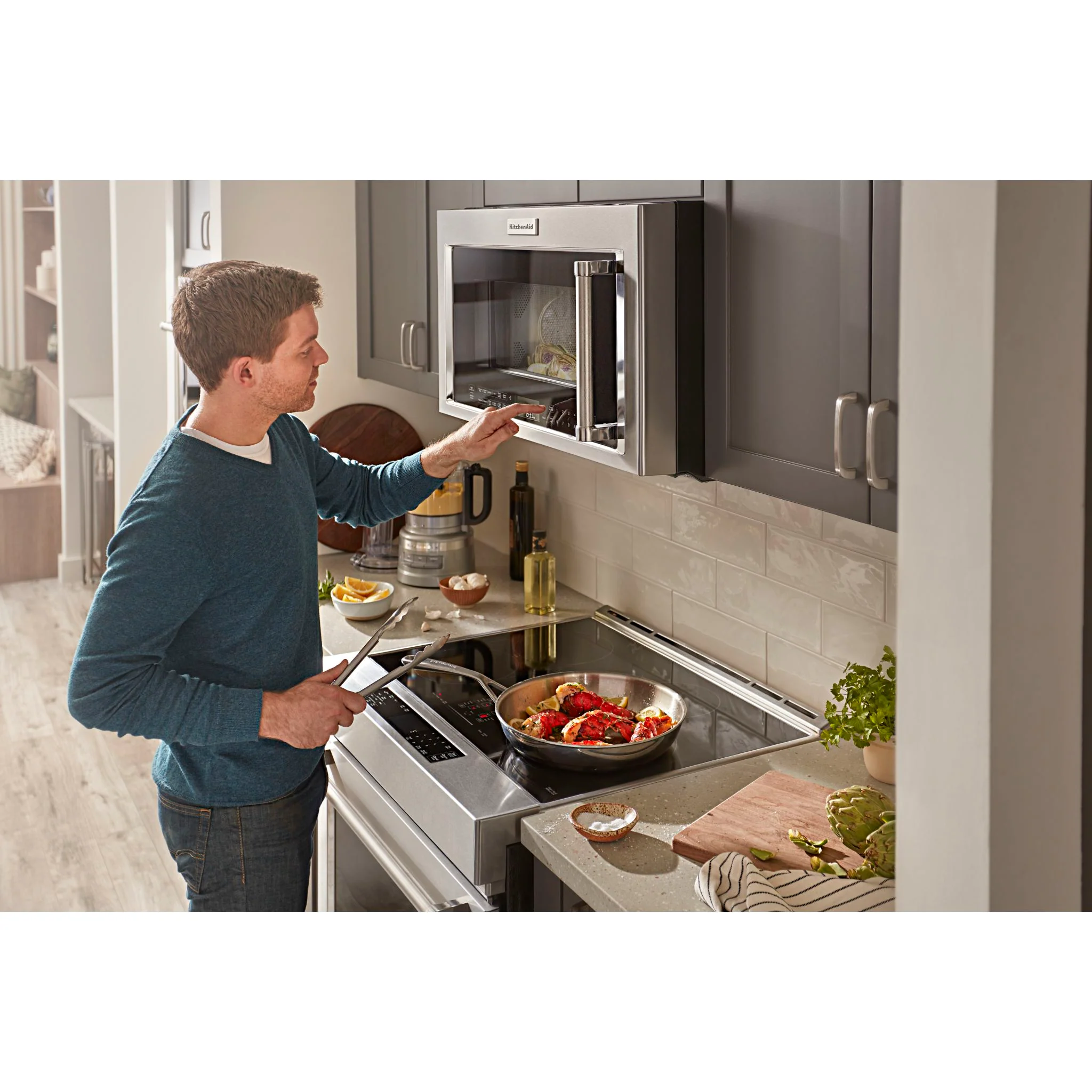 KitchenAid Over-the-Range Convection Microwave with Air Fry Mode (YKMHC319LPS) - Image 20