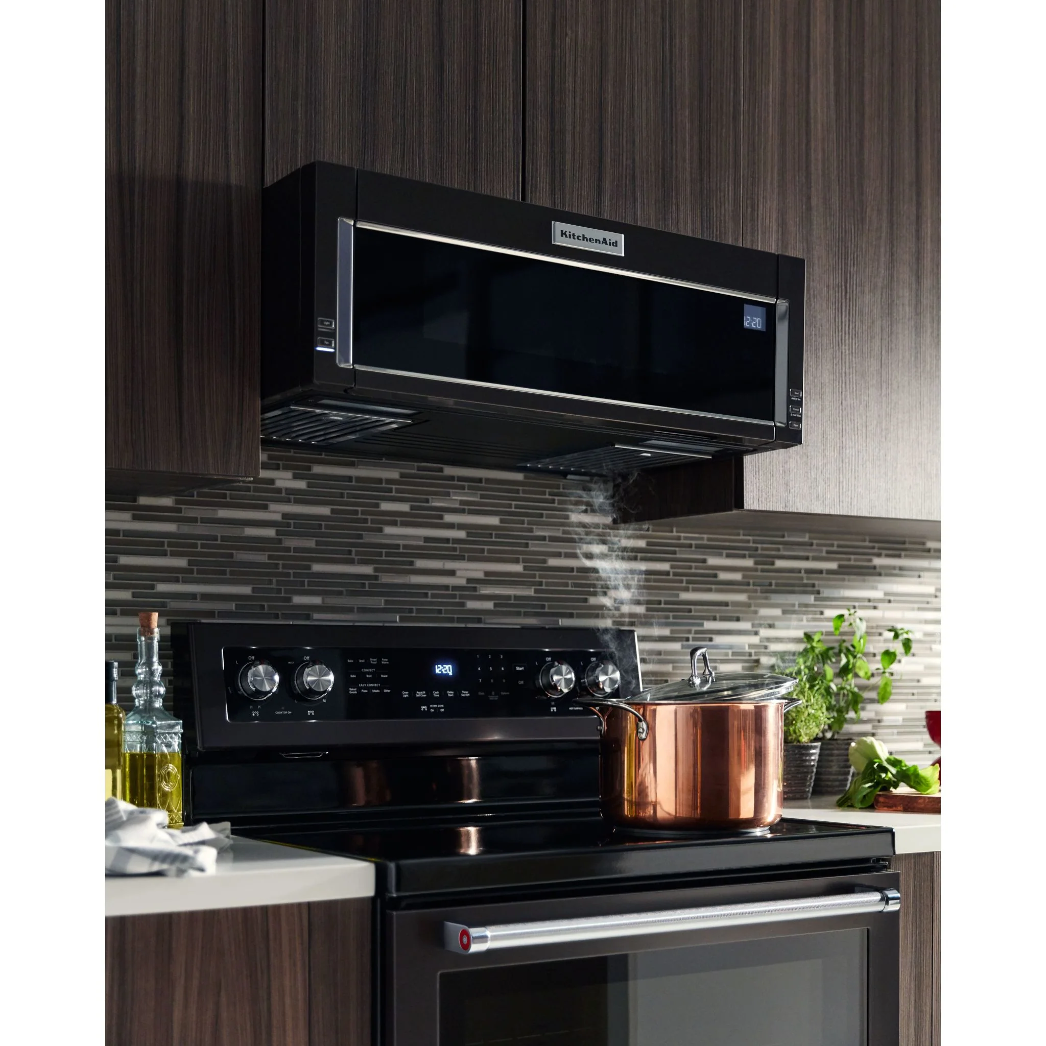 KitchenAid  900-Watt Low Profile Microwave Hood Combination (YKMLS311HBS) - Image 4