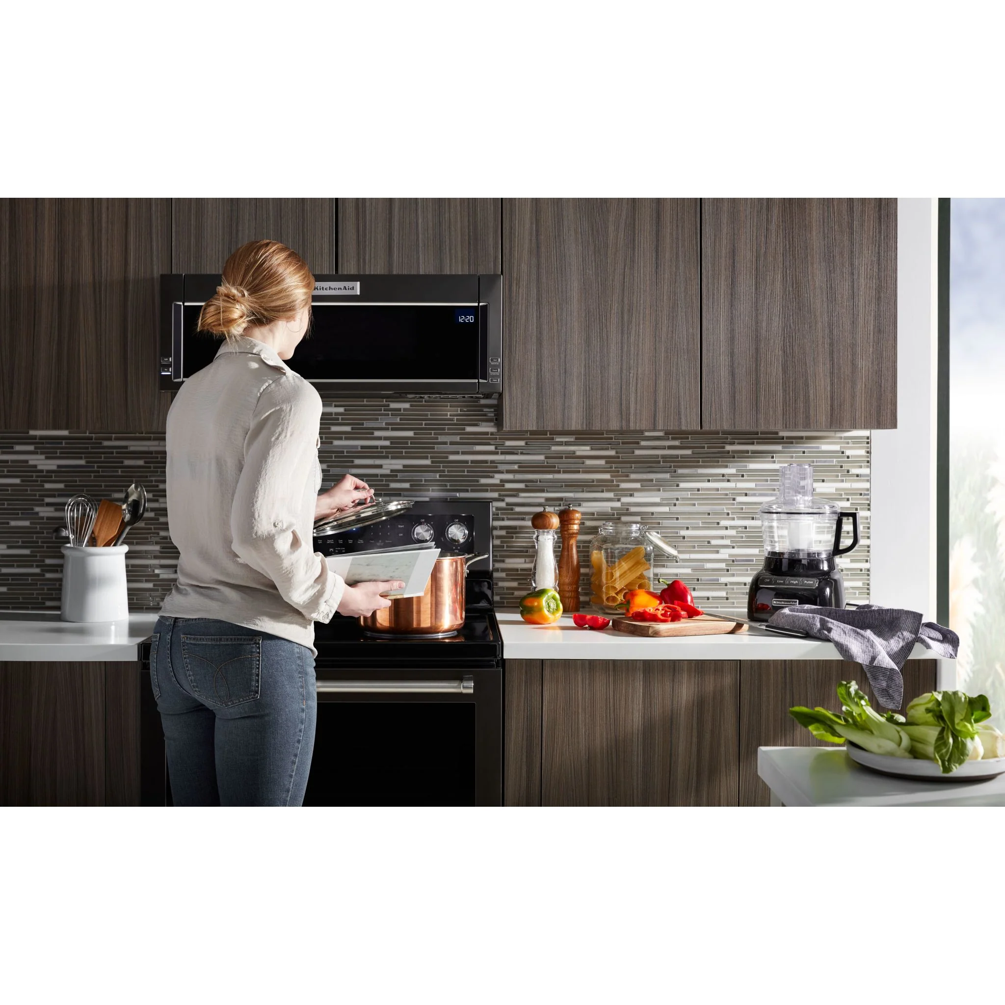 KitchenAid  900-Watt Low Profile Microwave Hood Combination (YKMLS311HBS) - Image 7