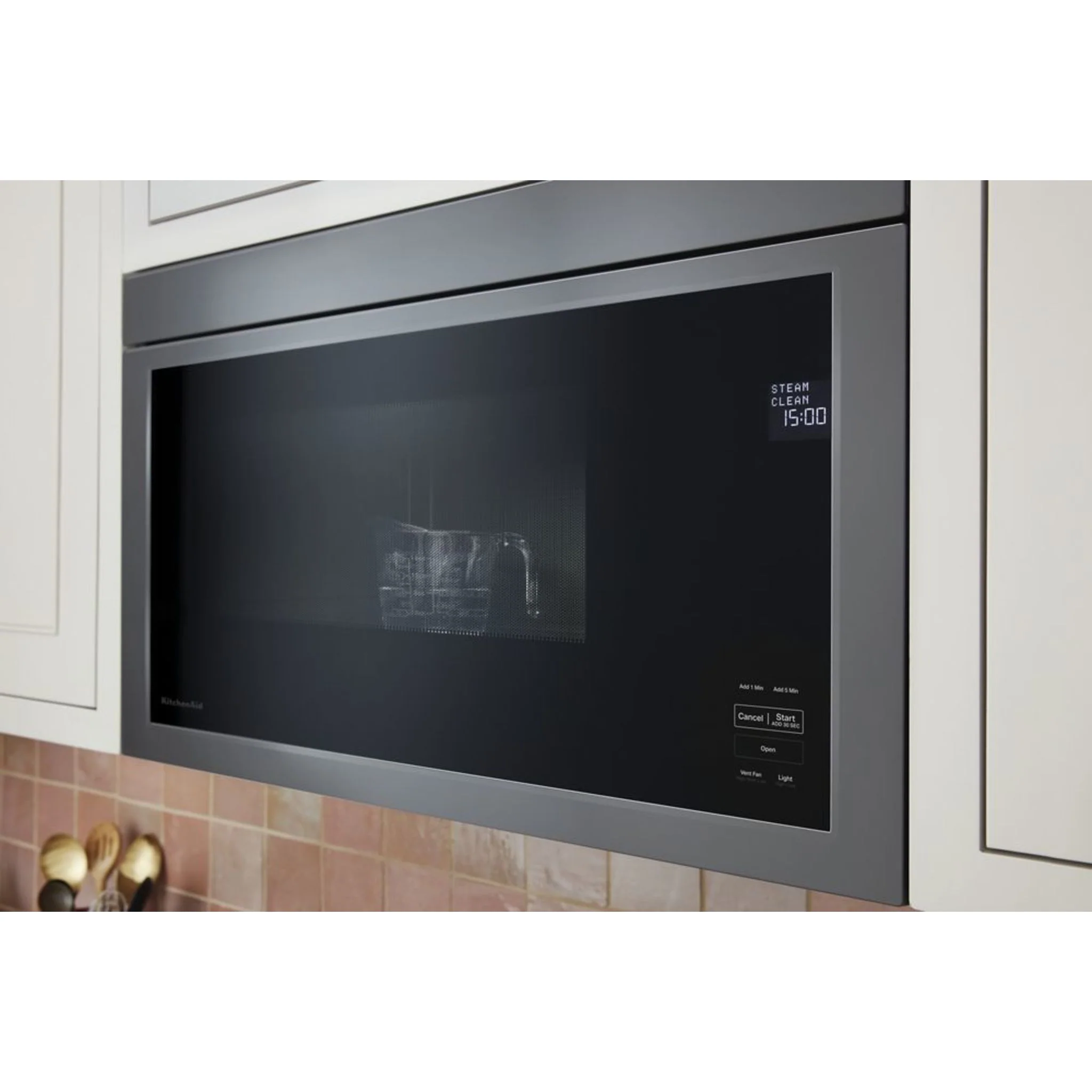 KitchenAid Over-The-Range Microwave with Flush Built-In Design - Black Stainless (YKMMF330PBS) - Image 12