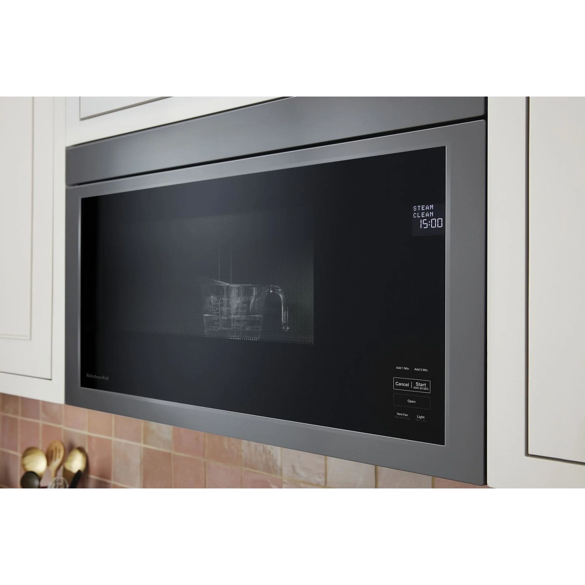 KitchenAid Over-The-Range Microwave with Flush Built-In Design - Black Stainless (YKMMF330PBS) - Image 13