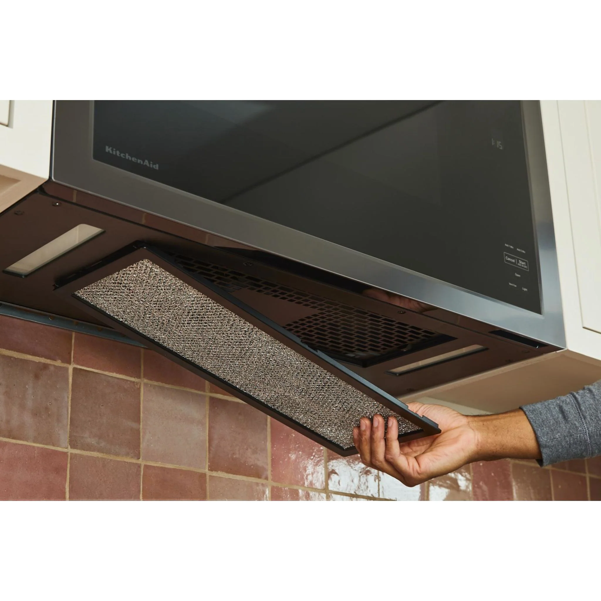 KitchenAid Over-The-Range Microwave with Flush Built-In Design - Black Stainless (YKMMF330PBS) - Image 17