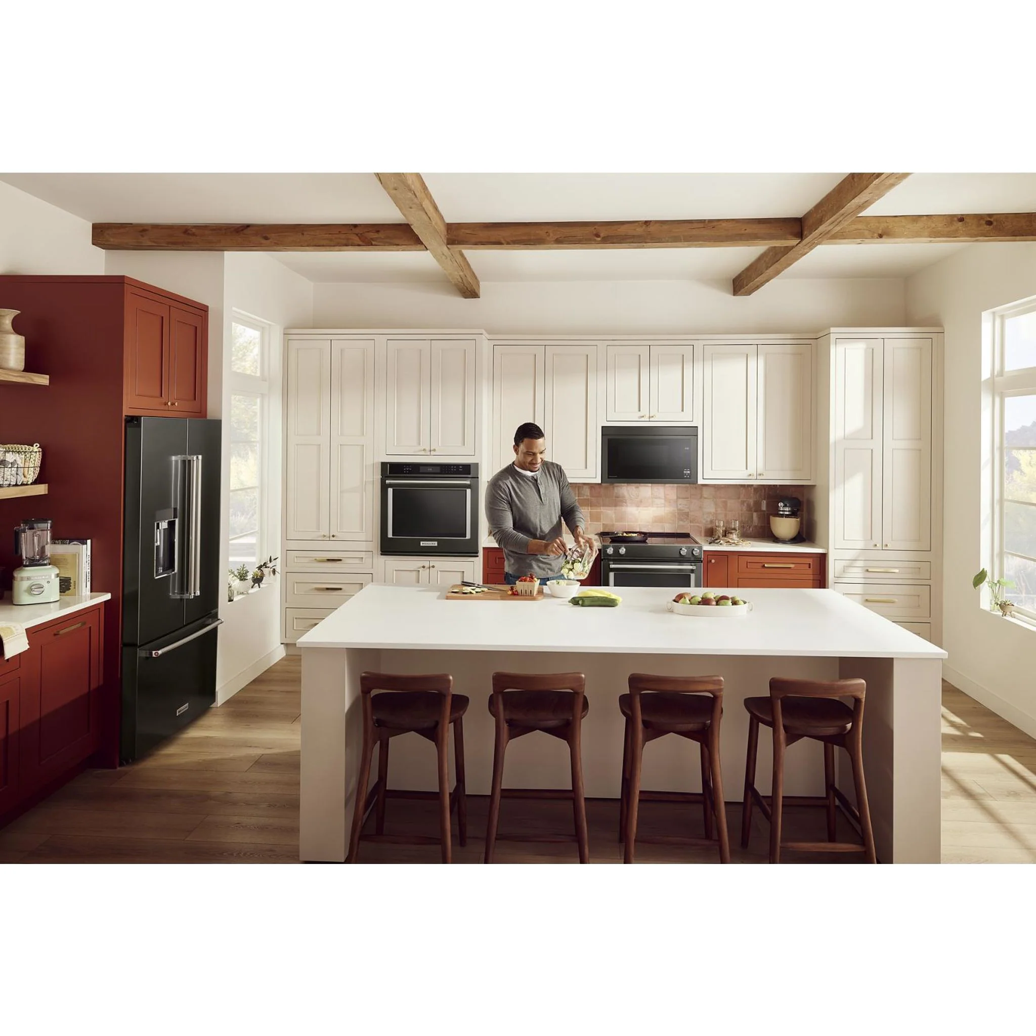 KitchenAid Over-The-Range Microwave with Flush Built-In Design - Black Stainless (YKMMF330PBS) - Image 18