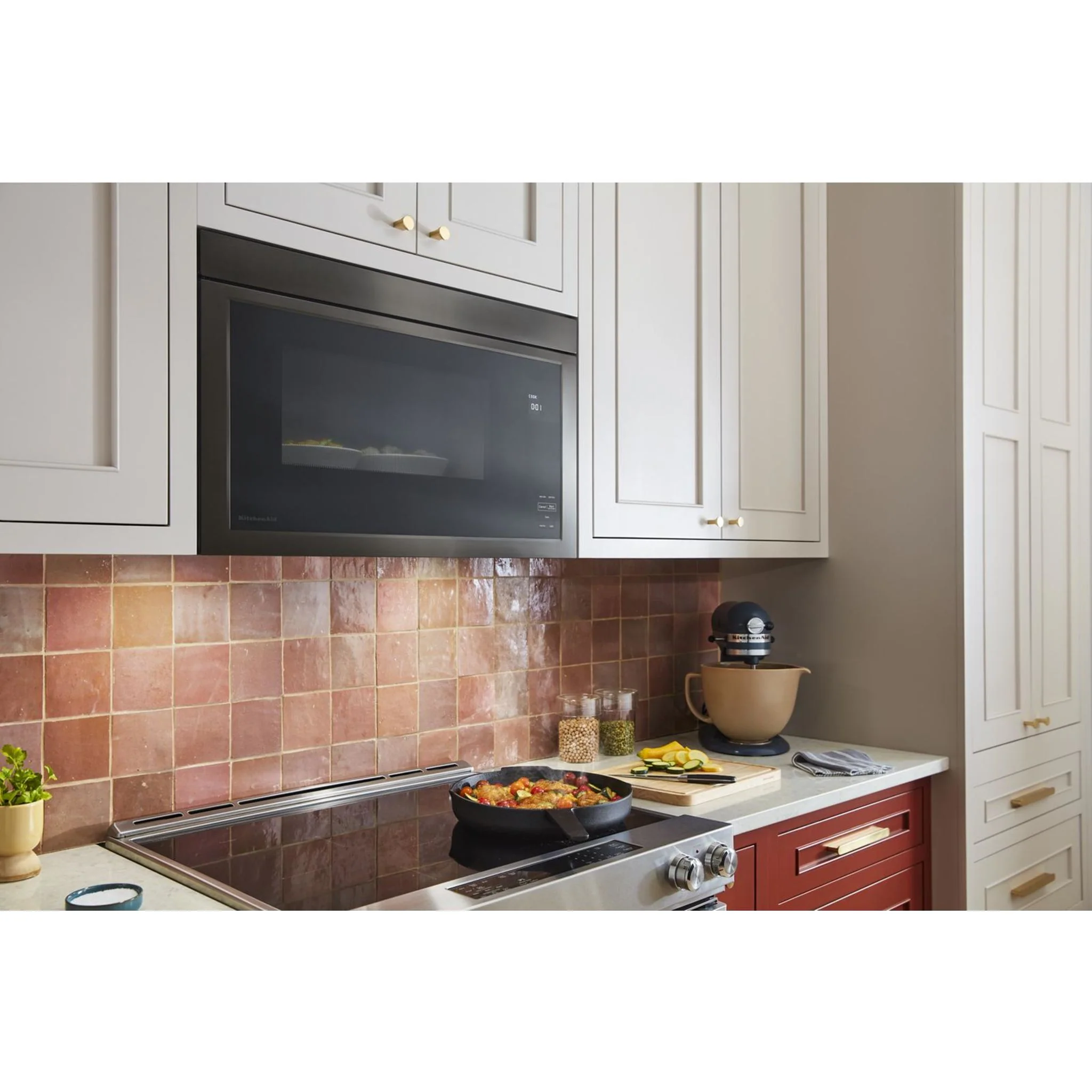 KitchenAid Over-The-Range Microwave with Flush Built-In Design - Black Stainless (YKMMF330PBS) - Image 5
