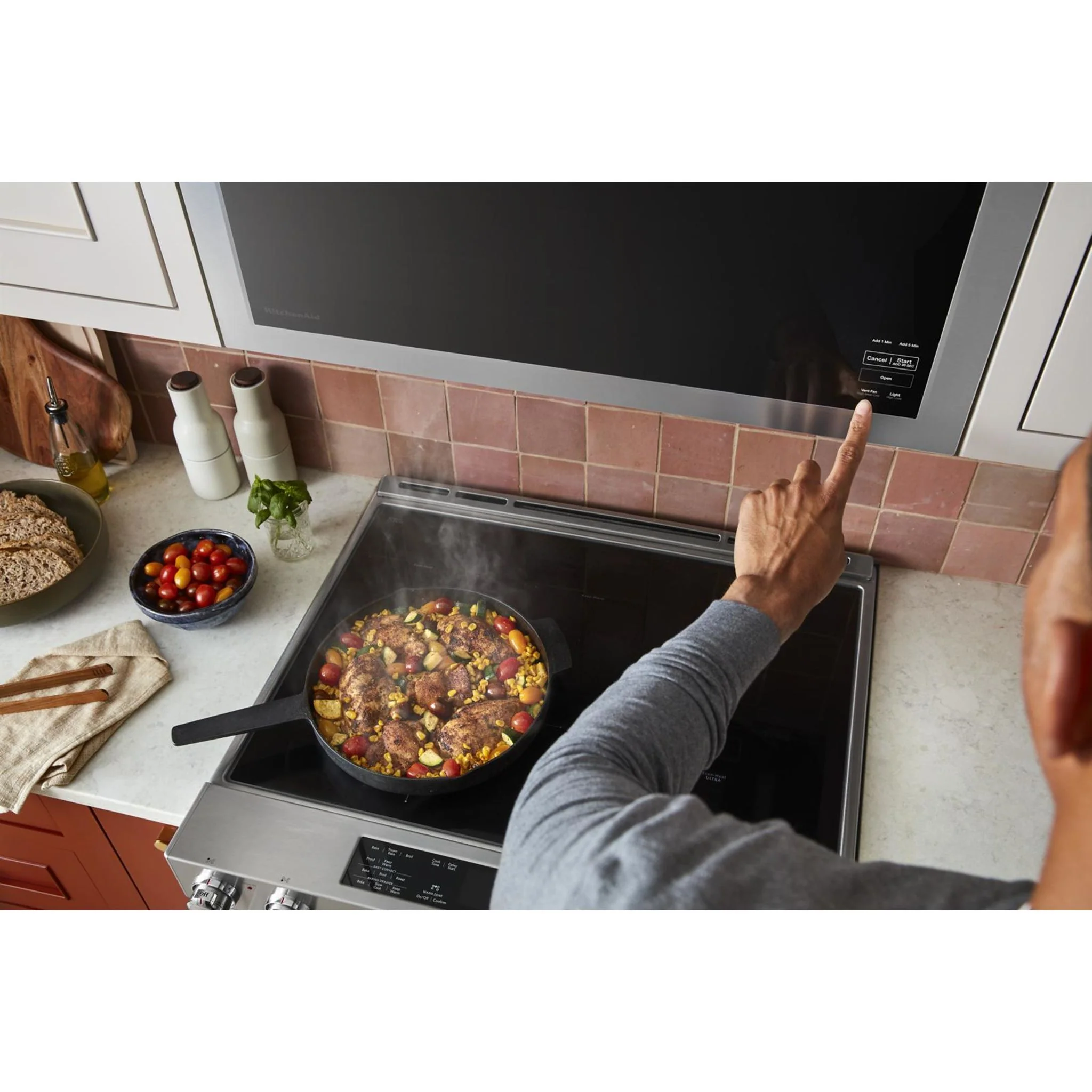 KitchenAid Over-The-Range Microwave with Flush Built-In Design -PrintShield Stainless (YKMMF330PPS) - Image 10