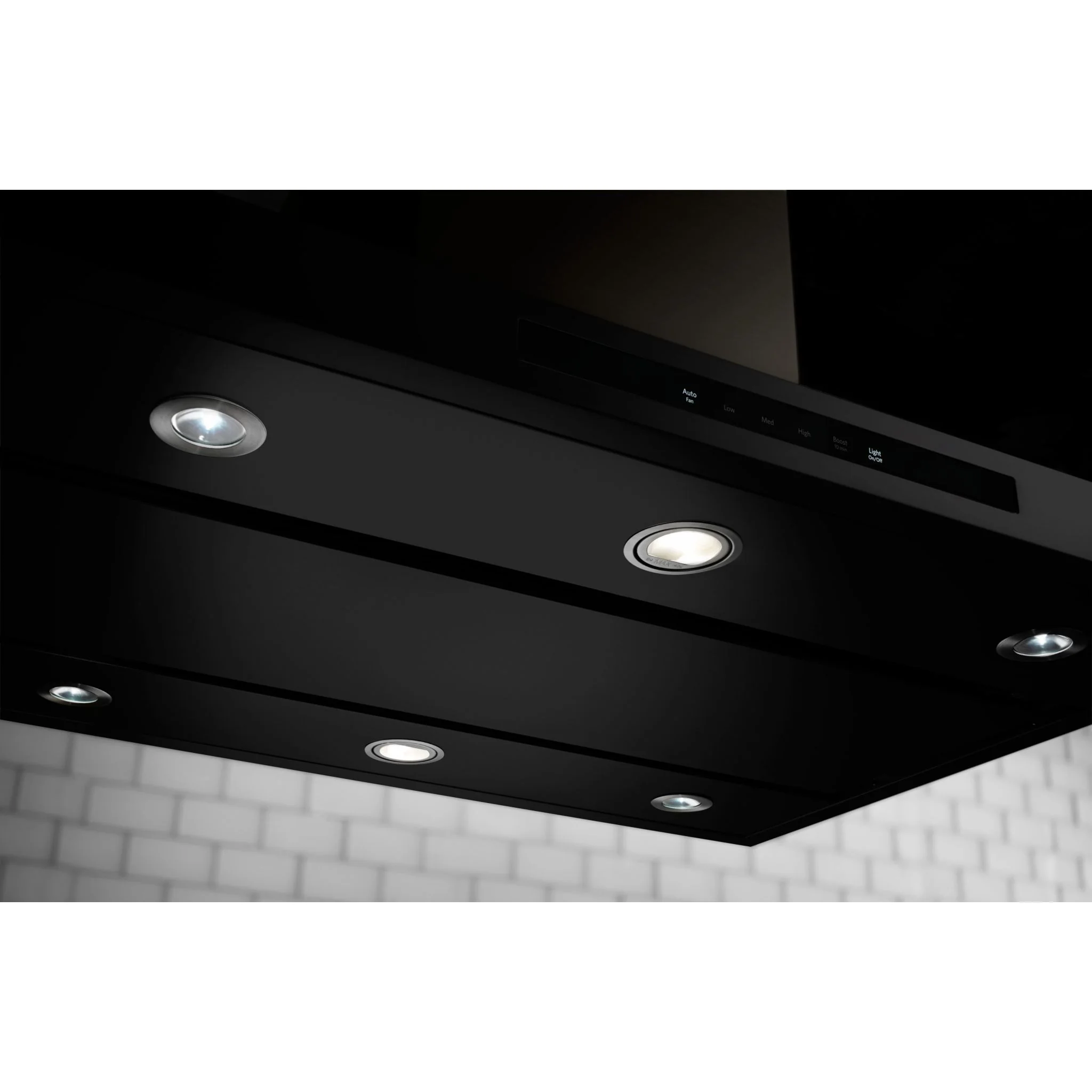 KitchenAid 36" Island-Mount, 3-Speed Canopy Hood - Black Stainless (KVIB606DBS) - Image 2