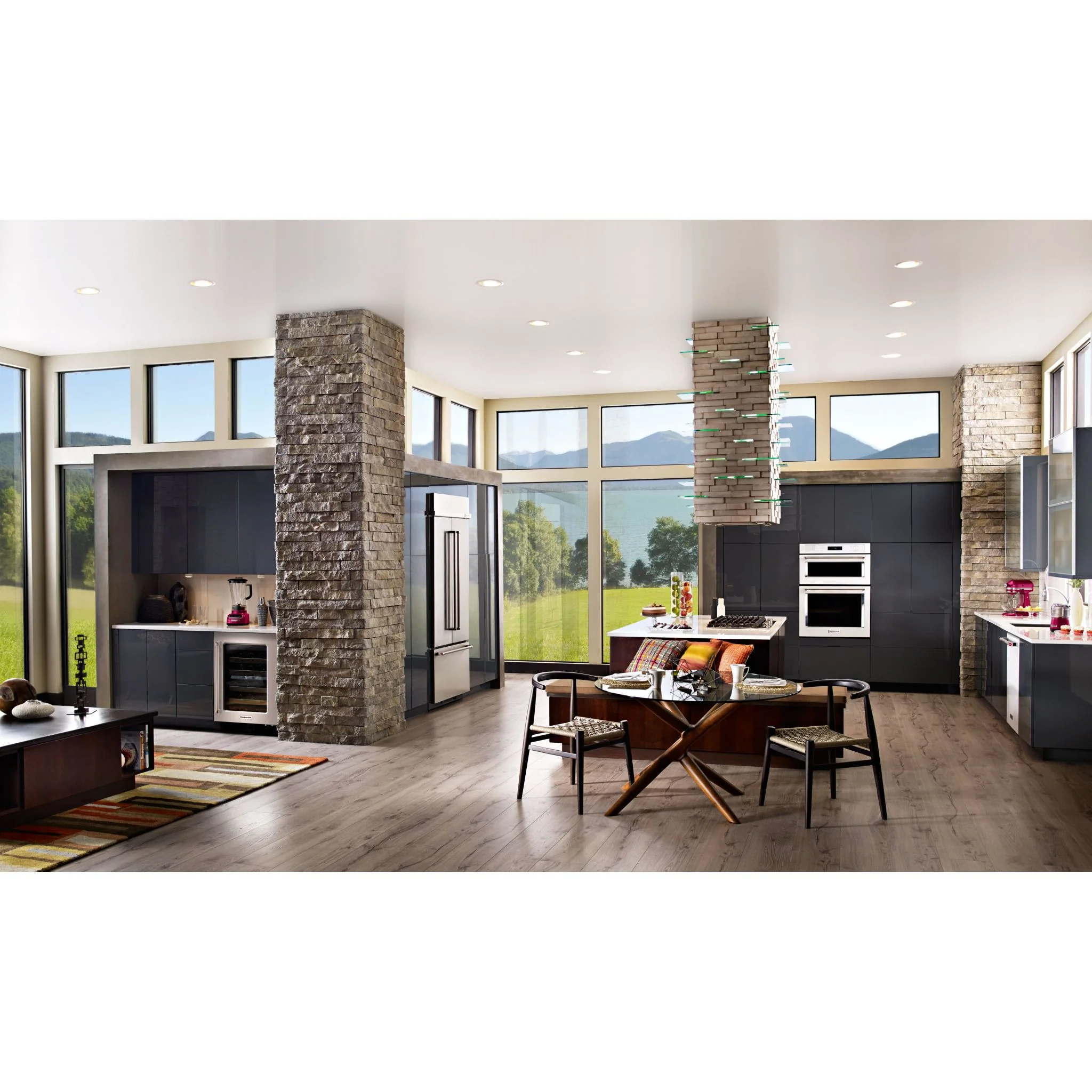 KitchenAid 36" Island-Mount, 3-Speed Canopy Hood -Stainless Steel (KVIB606DSS) - Image 9