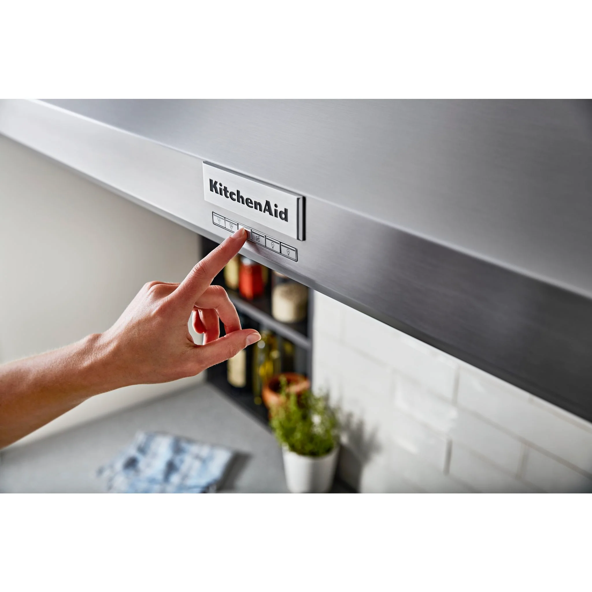 KitchenAid 48'' 585 or 1170 CFM Motor Class Commercial-Style Wall-Mount Canopy Range Hood -Stainless Steel (KVWC958KSS) - Image 3