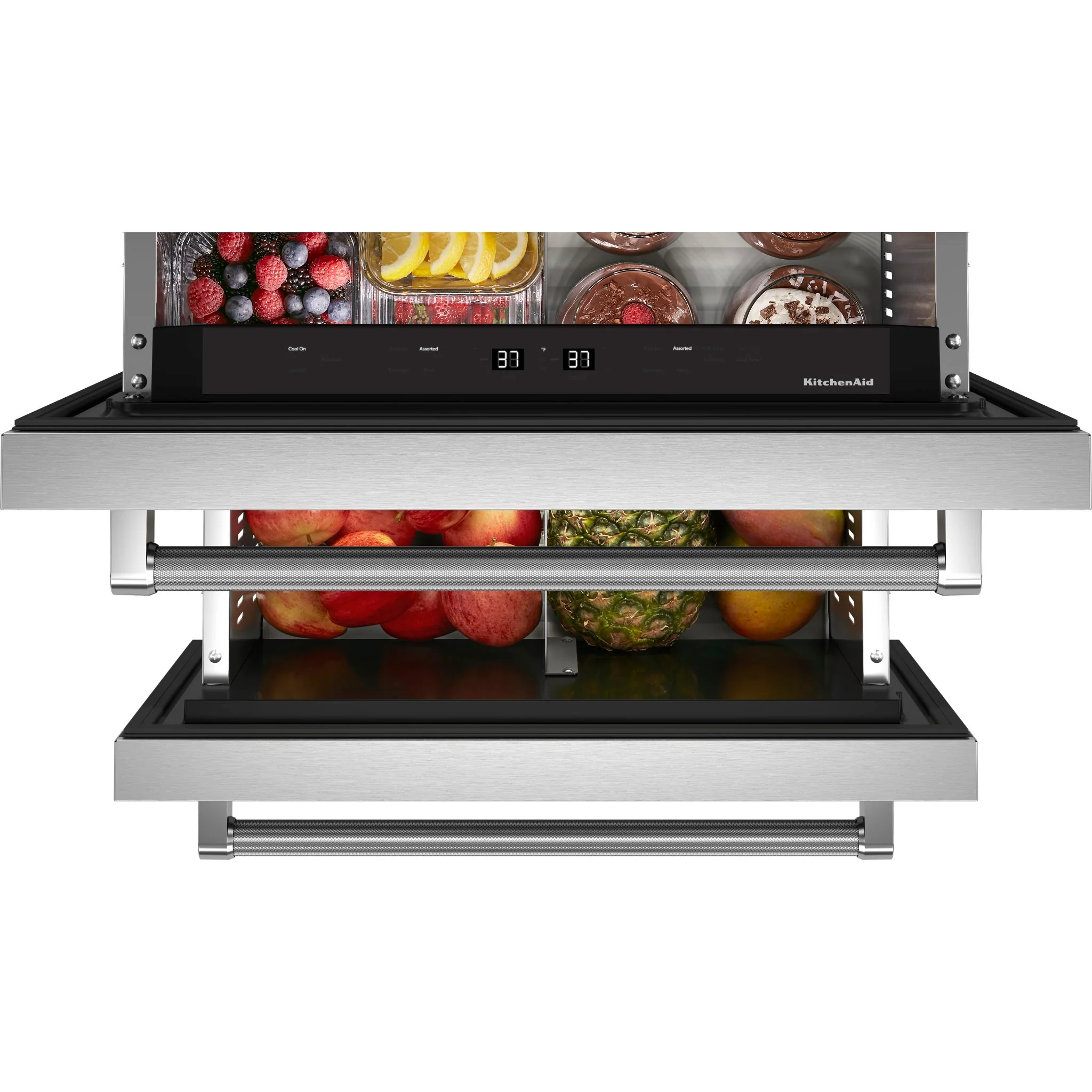 KitchenAid 24" Stainless Steel Undercounter Double-Drawer Refrigerator - Stainless Steel (KUDR204KSB) - Image 7