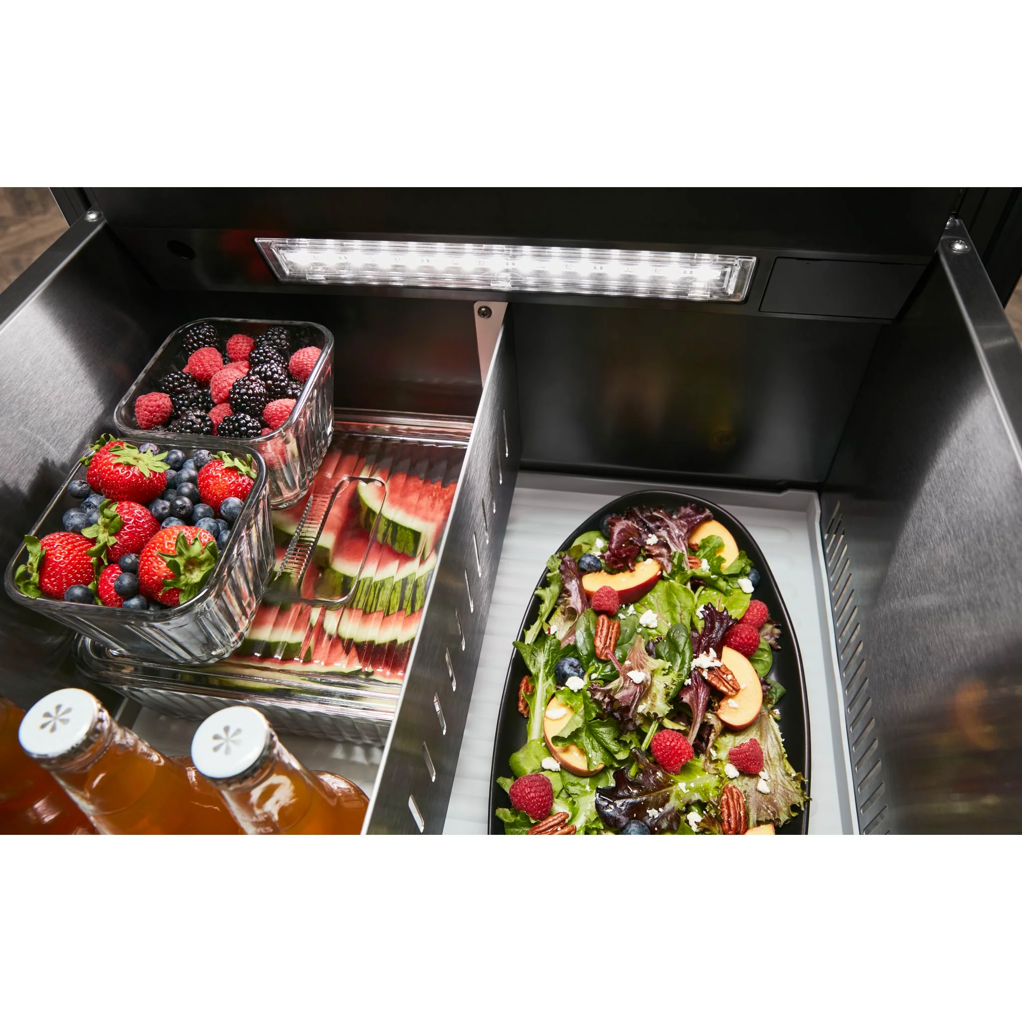 KitchenAid 24" Stainless Steel Undercounter Double-Drawer Refrigerator - Stainless Steel (KUDR204KSB) - Image 8