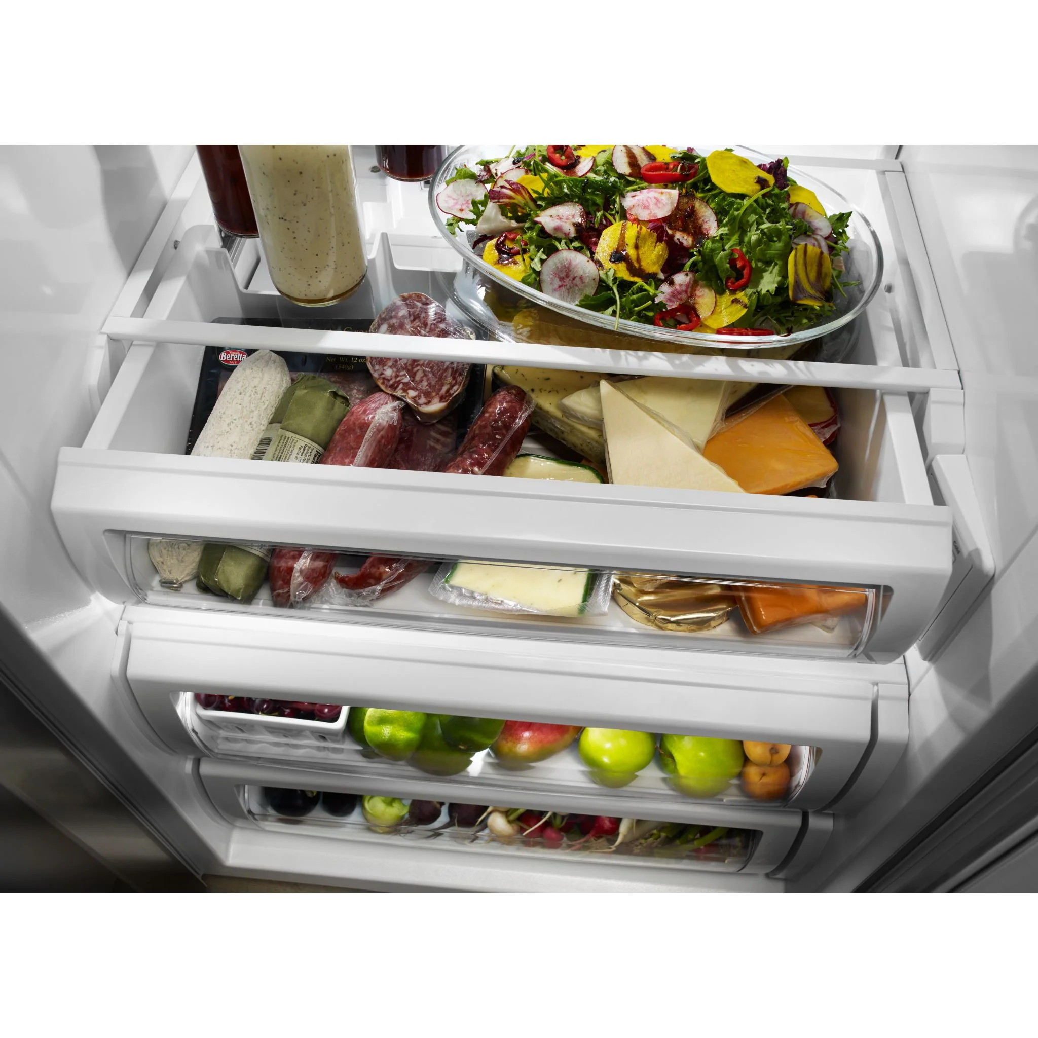 KitchenAid 29.5 cu. ft 48" Width Built-In Side by Side Refrigerator (KBSD618ESS) - Image 3