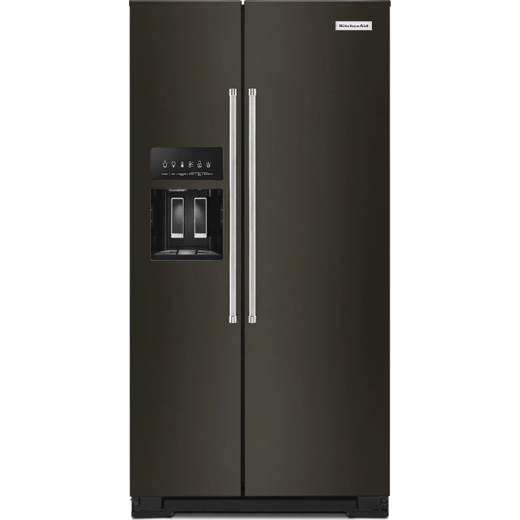 KitchenAid  22.6 cu.. ft. Counter-Depth Side-by-Side Refrigerator with Exterior Ice and Water - Black Stainless (KRSC703HBS) - Image 22