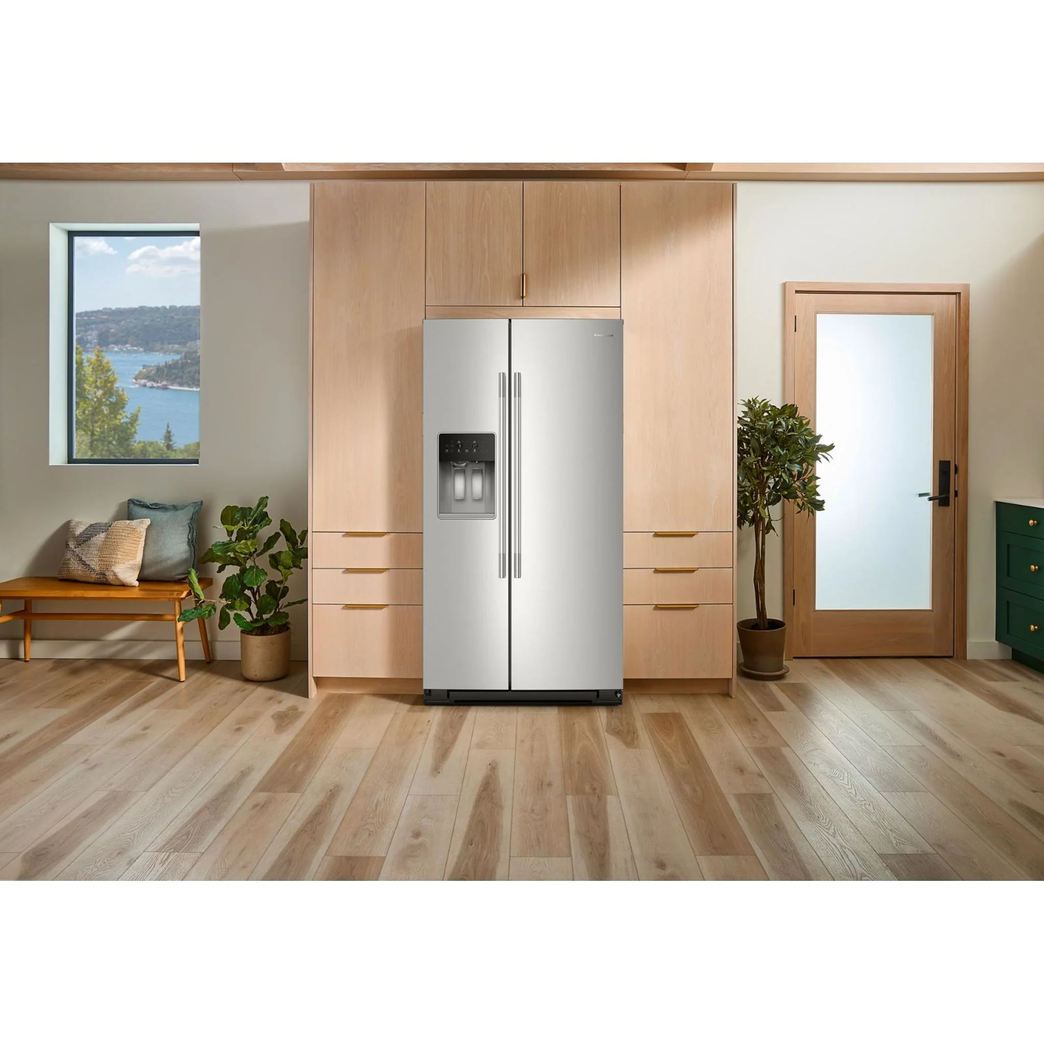 KitchenAid 20.8 Cu. Ft. Counter-Depth Side-by-Side Refrigerator with Exterior Ice and Water Dispenser in PrintShieldFinish -Fingerprint Resistant Stainless Steel (KRSC536RPS) - Image 19