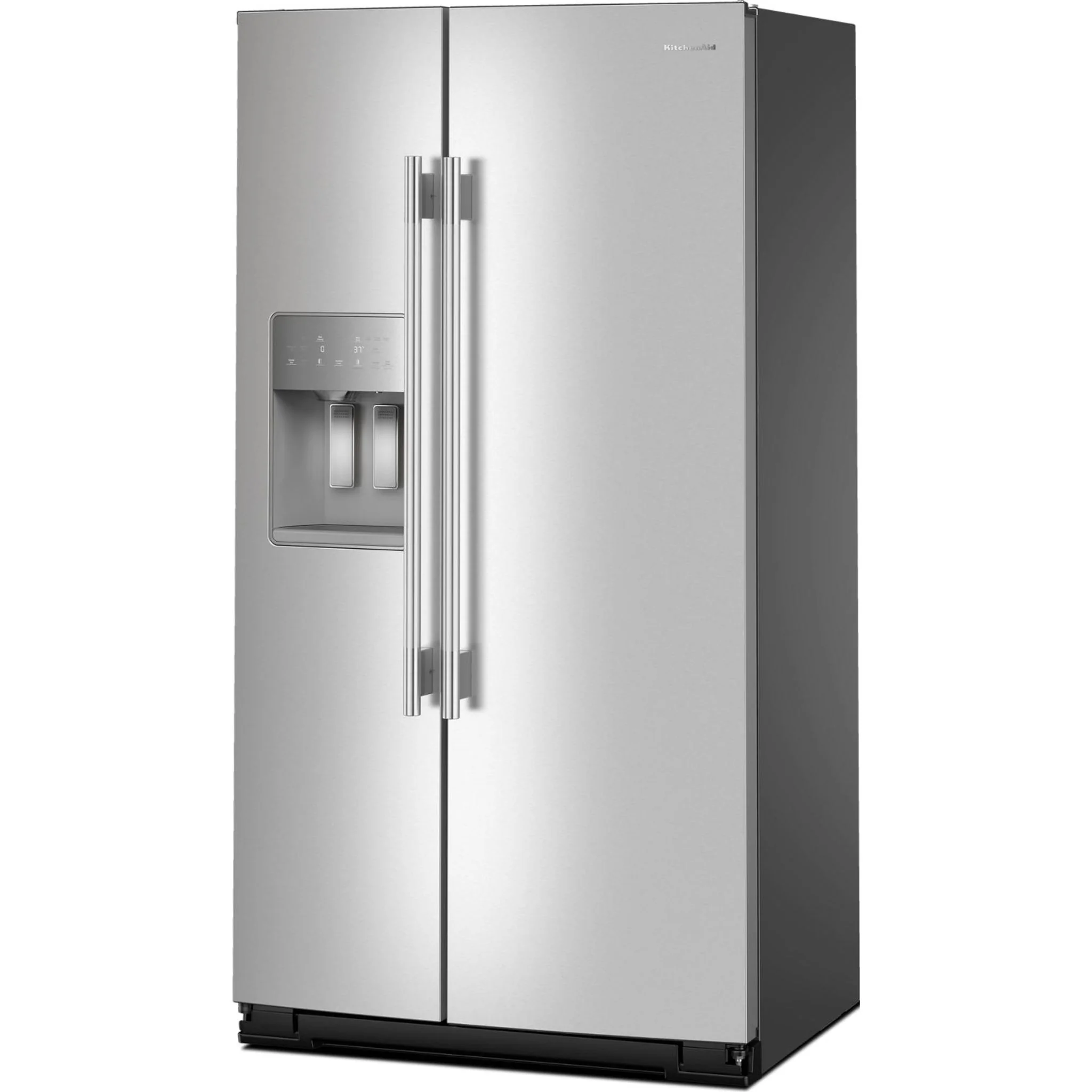 KitchenAid 20.8 Cu. Ft. Counter-Depth Side-by-Side Refrigerator with Exterior Ice and Water Dispenser in PrintShieldFinish -Fingerprint Resistant Stainless Steel (KRSC536RPS) - Image 3