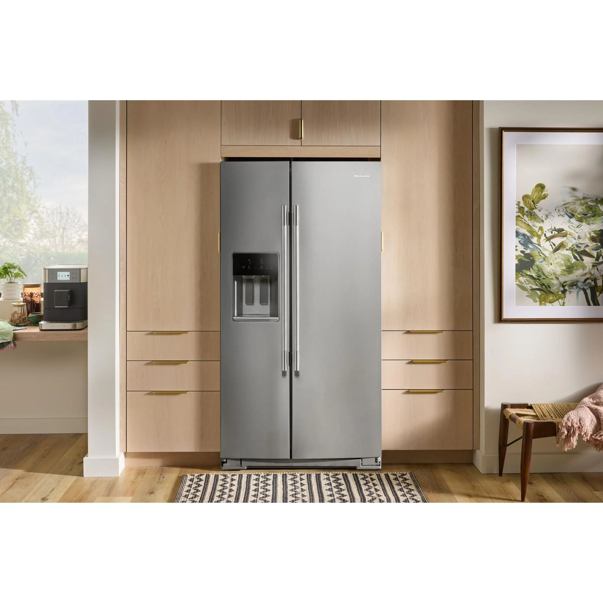 KitchenAid 20.8 Cu. Ft. Counter-Depth Side-by-Side Refrigerator with Exterior Ice and Water Dispenser in PrintShieldFinish -Fingerprint Resistant Stainless Steel (KRSC536RPS) - Image 32