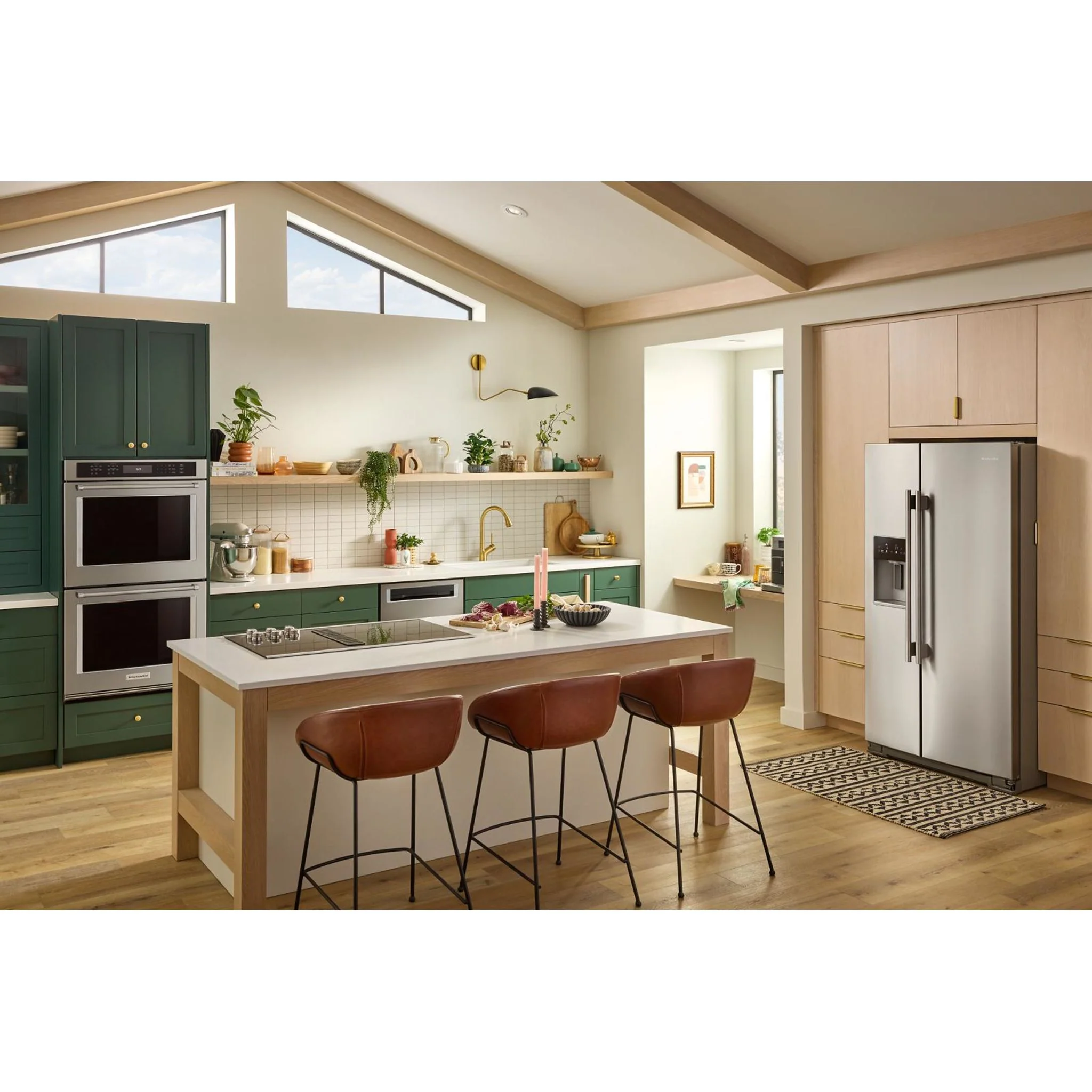 KitchenAid 20.8 Cu. Ft. Counter-Depth Side-by-Side Refrigerator with Exterior Ice and Water Dispenser in PrintShieldFinish -Fingerprint Resistant Stainless Steel (KRSC536RPS) - Image 4
