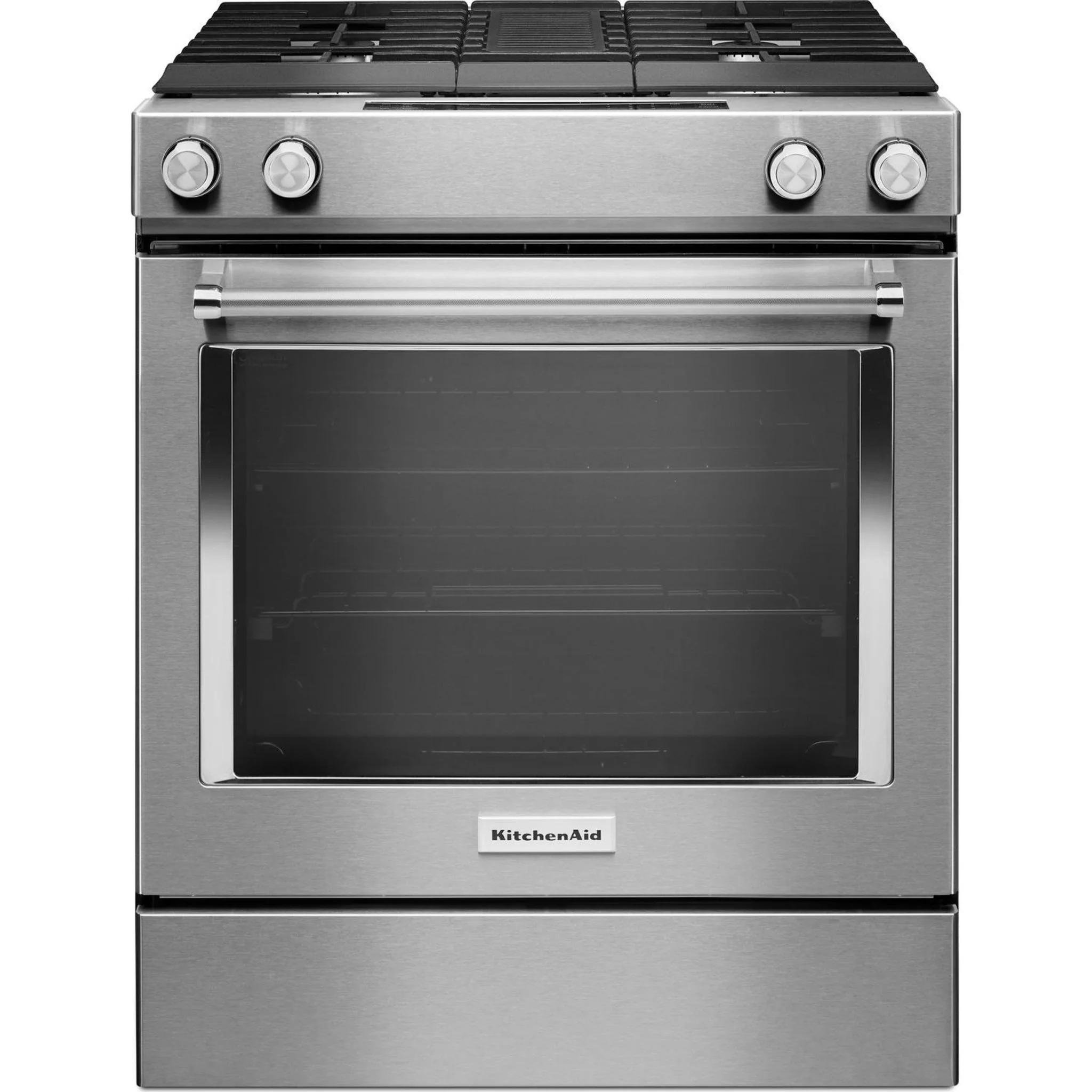 KitchenAid 30-Inch 4-Burner Dual Fuel Downdraft Front Control Range -Stainless Steel (KSDG950ESS) - Image 16