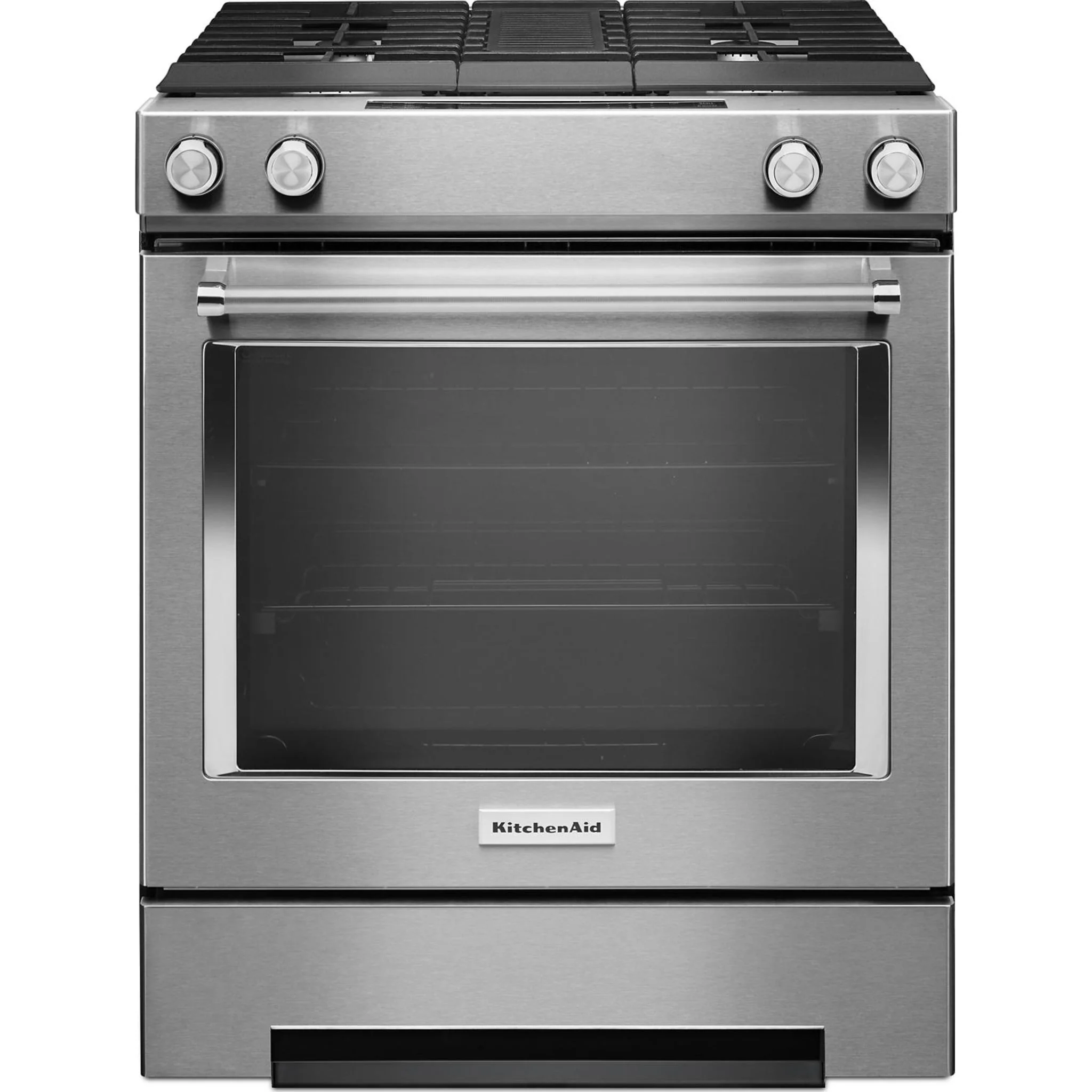 KitchenAid 30-Inch 4-Burner Dual Fuel Downdraft Front Control Range -Stainless Steel (KSDG950ESS) - Image 27