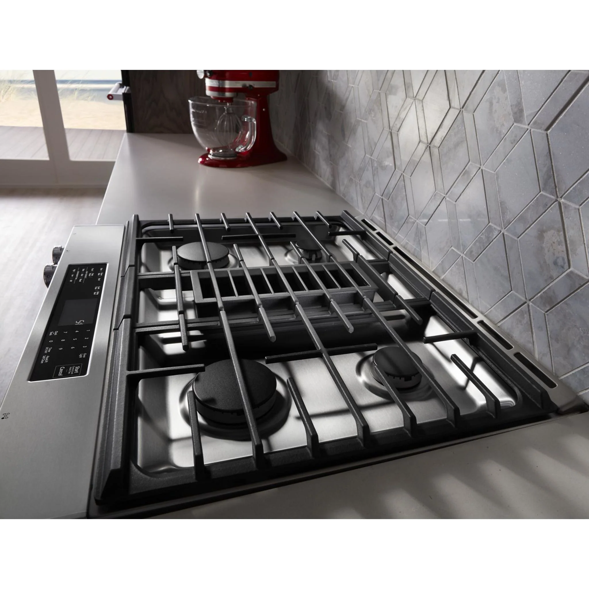 KitchenAid 30-Inch 4-Burner Dual Fuel Downdraft Front Control Range -Stainless Steel (KSDG950ESS) - Image 31