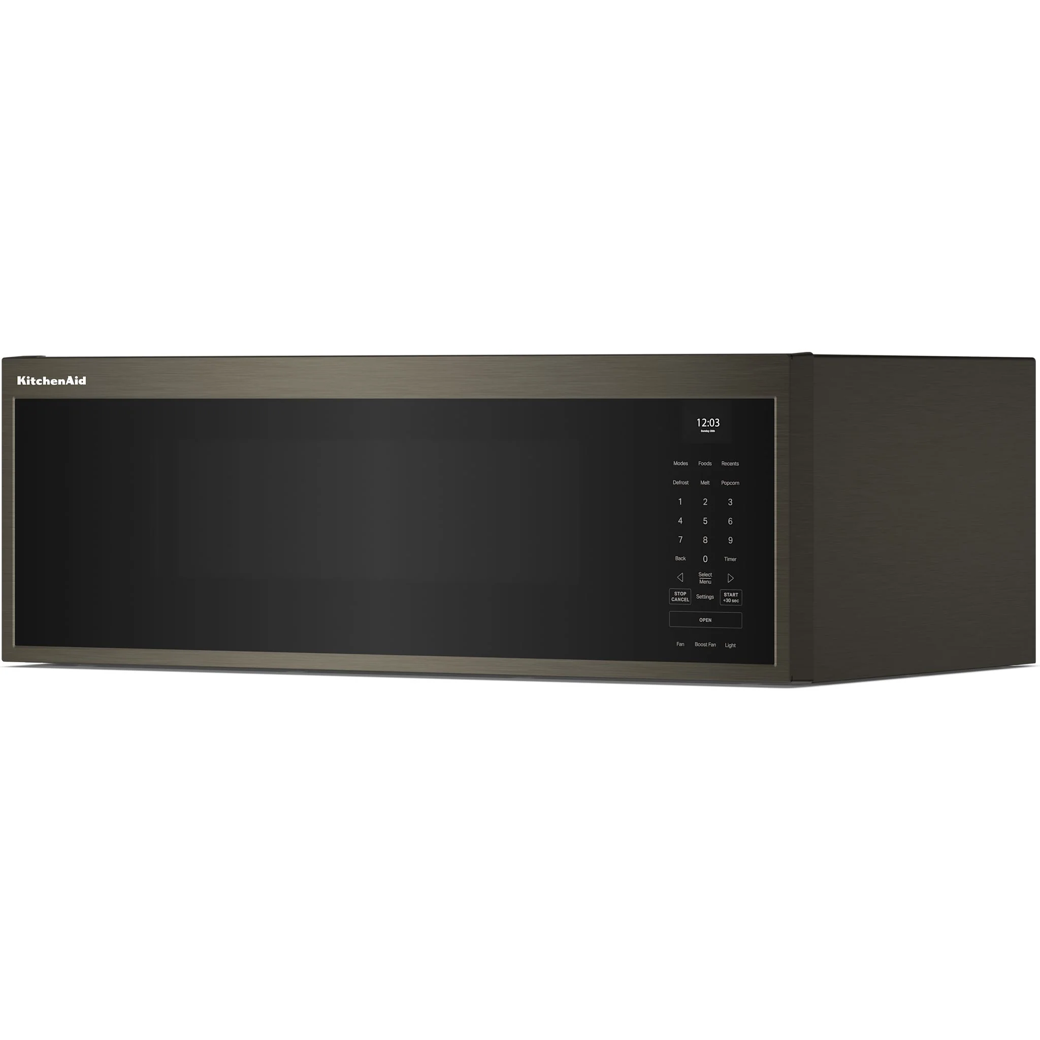 KitchenAid Smart Low Profile Microwave Hood Combination with Dual Fan Ventilation - Black Stainless Finish (YKMML550RBS) - Image 2