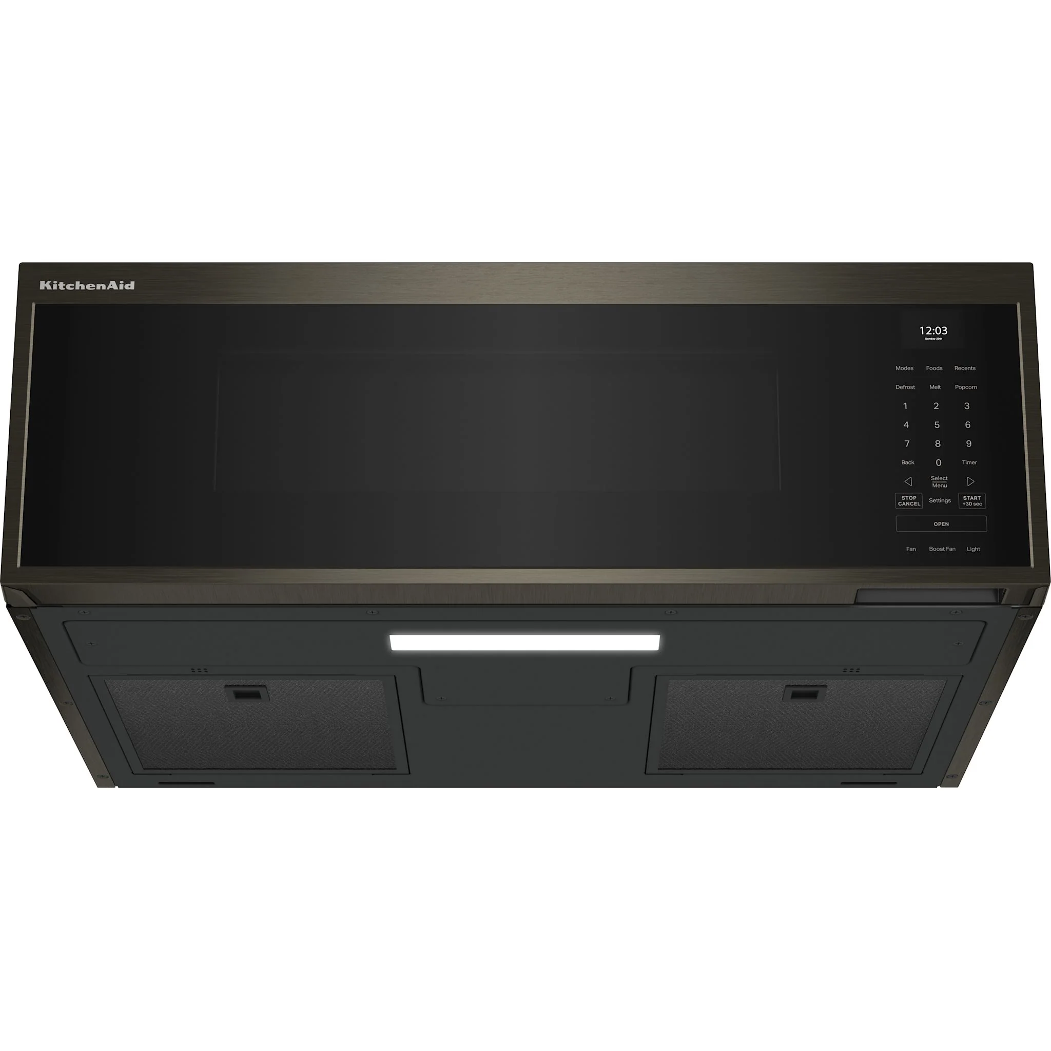 KitchenAid Smart Low Profile Microwave Hood Combination with Dual Fan Ventilation - Black Stainless Finish (YKMML550RBS) - Image 3
