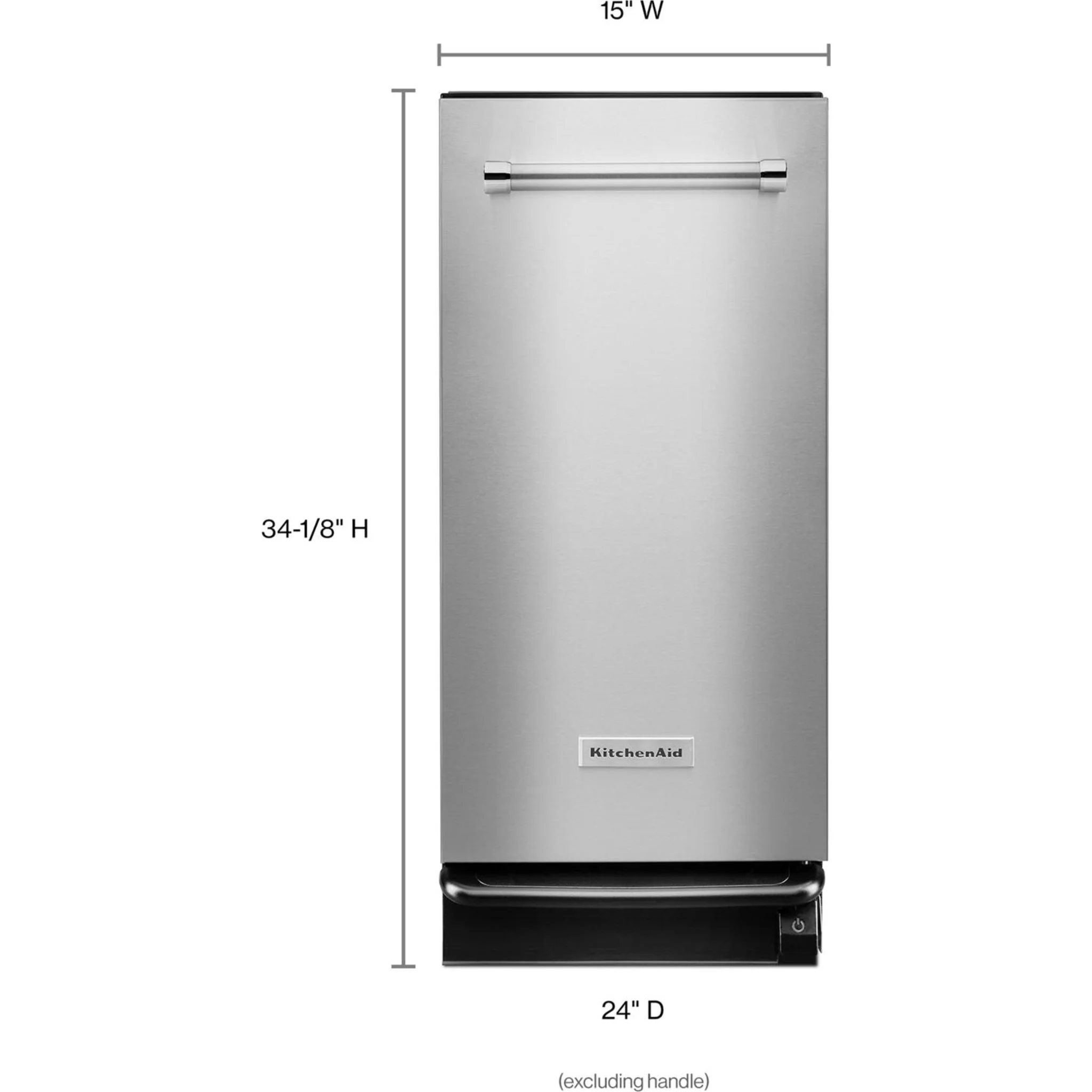 KitchenAid 1.4 Cu. Ft. Built-In Trash Compactor -Stainless Steel (KTTS505ESS) - Image 3