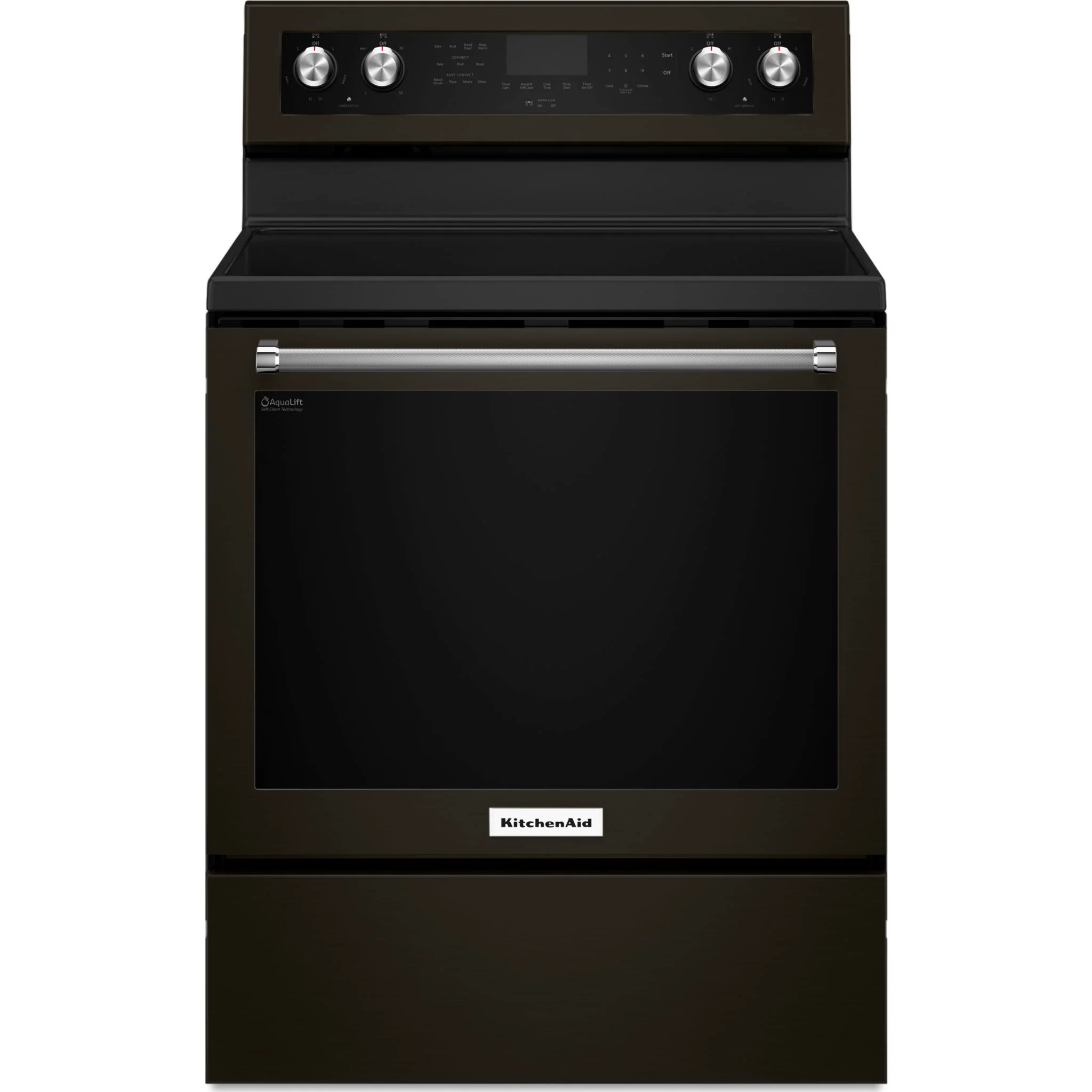 KitchenAid 30" 5-Element Electric Convection Range - Black Stainless (YKFEG500EBS) - Image 6