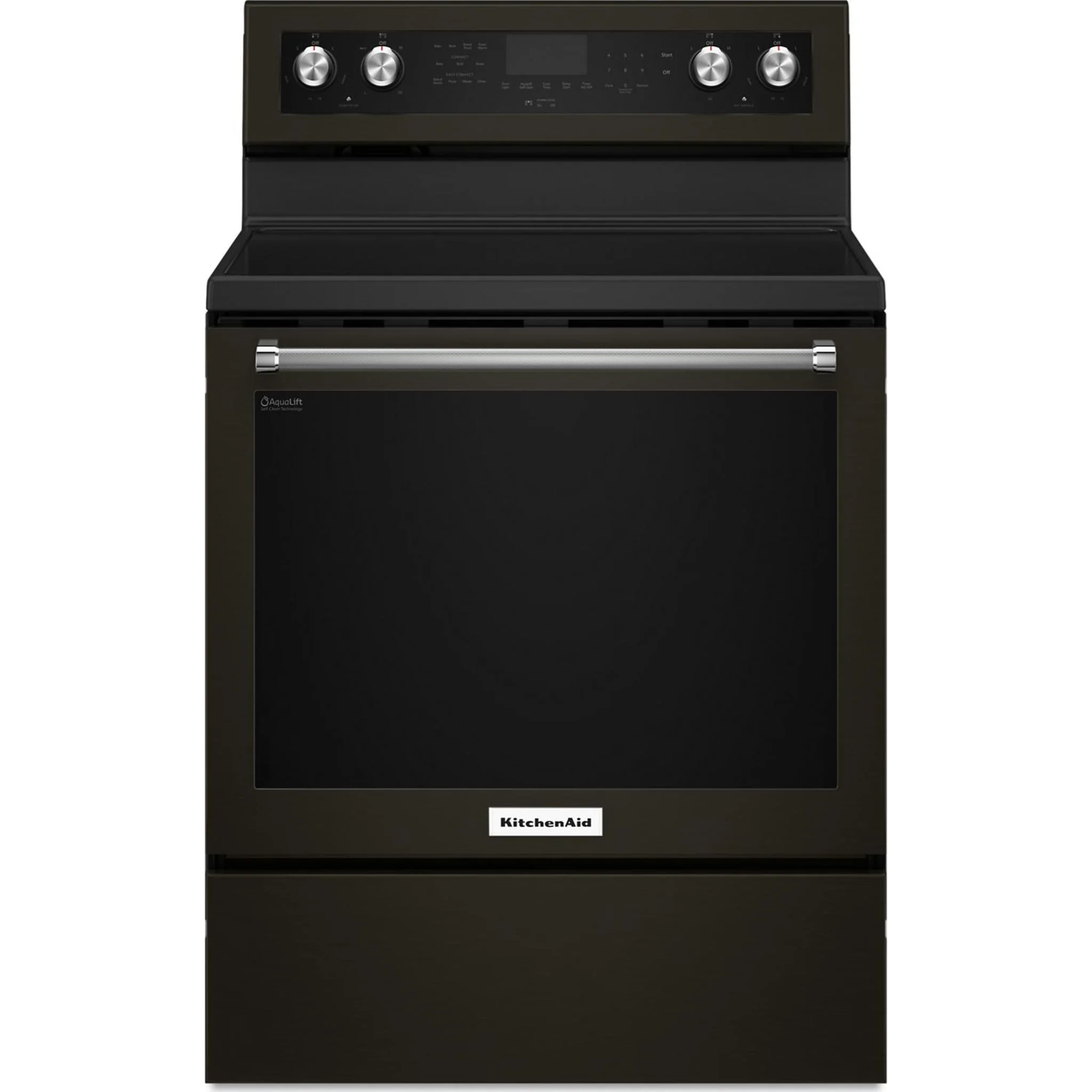 KitchenAid 30" 5-Element Electric Convection Range - Black Stainless (YKFEG500EBS) - Image 7
