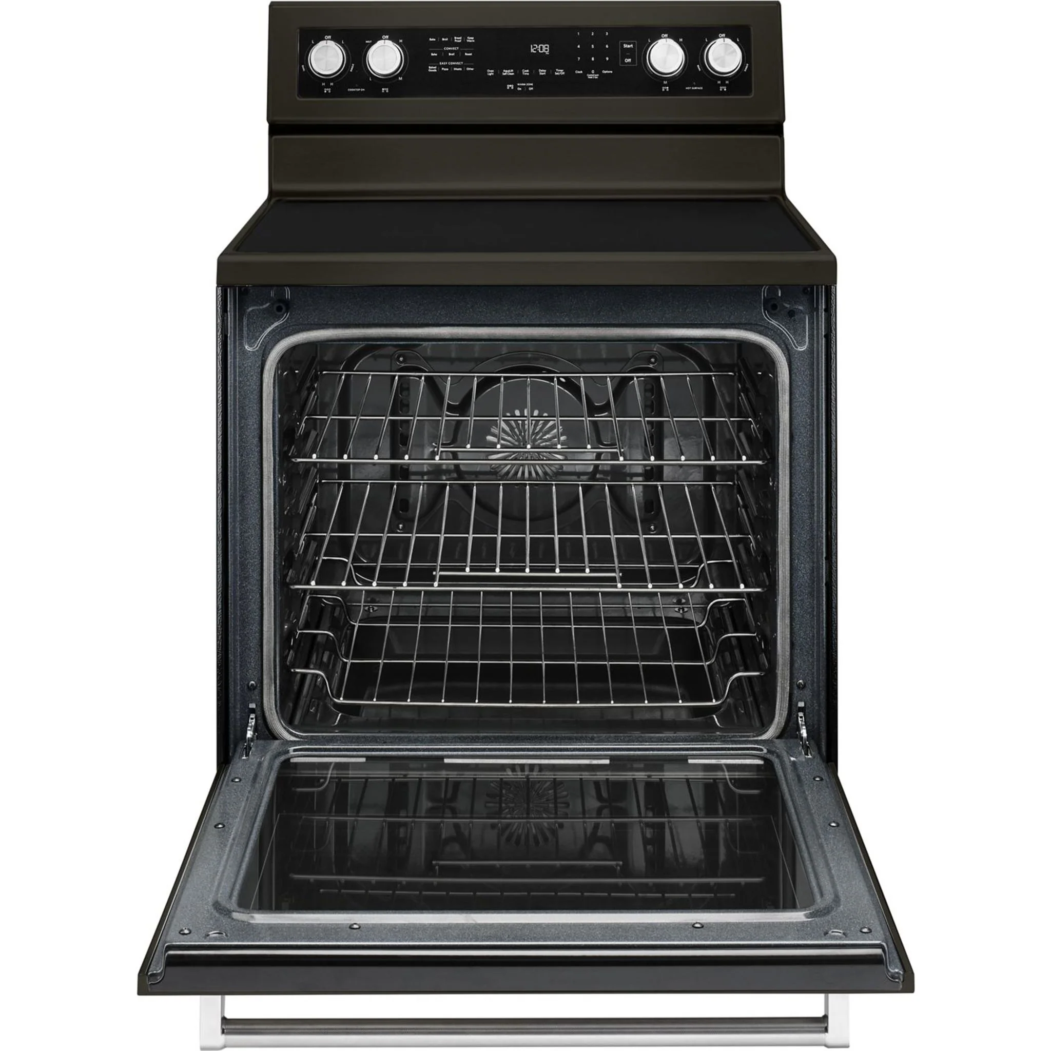 KitchenAid 30" 5-Element Electric Convection Range - Black Stainless (YKFEG500EBS) - Image 8
