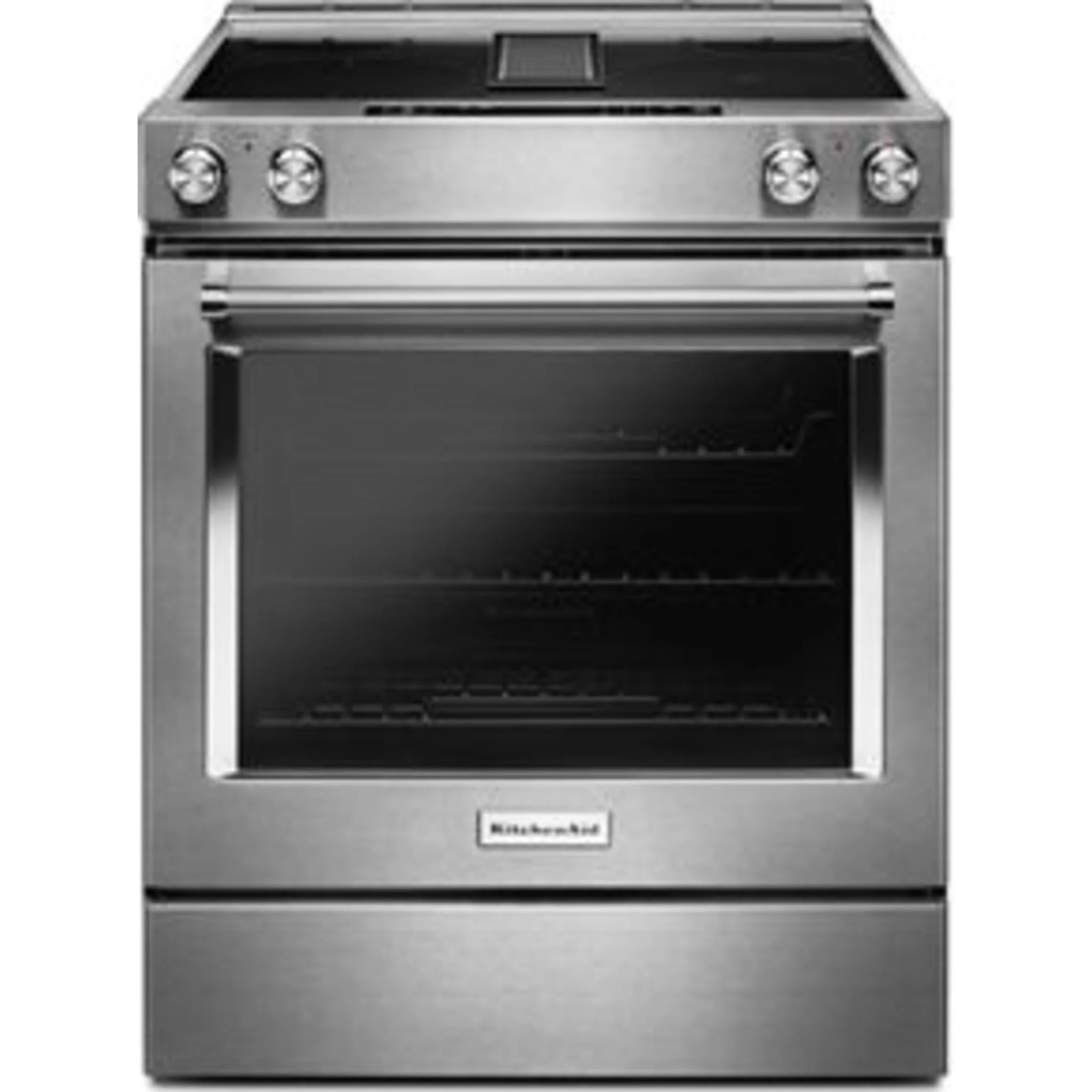 KitchenAid 30-Inch 4-Element Electric Downdraft Front Control Range -Stainless Steel (KSEG950ESS) - Image 18
