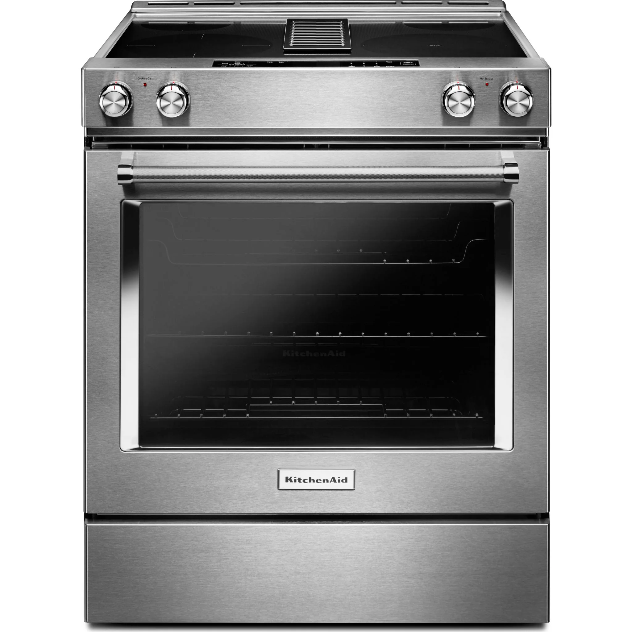 KitchenAid 30-Inch 4-Element Electric Downdraft Front Control Range -Stainless Steel (KSEG950ESS) - Image 6