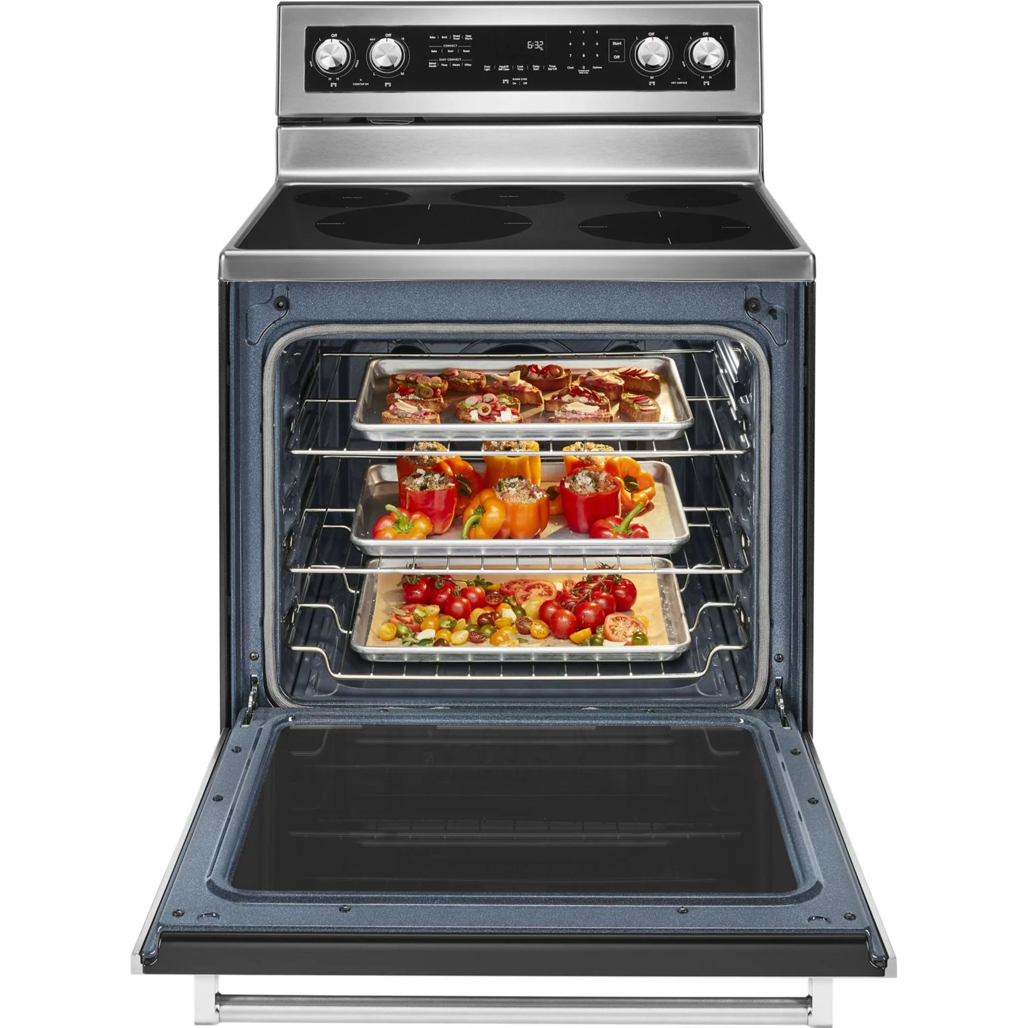 KitchenAid 30" 5-Element Electric Convection Range - Stainless Steel (YKFEG500ESS) - Image 10
