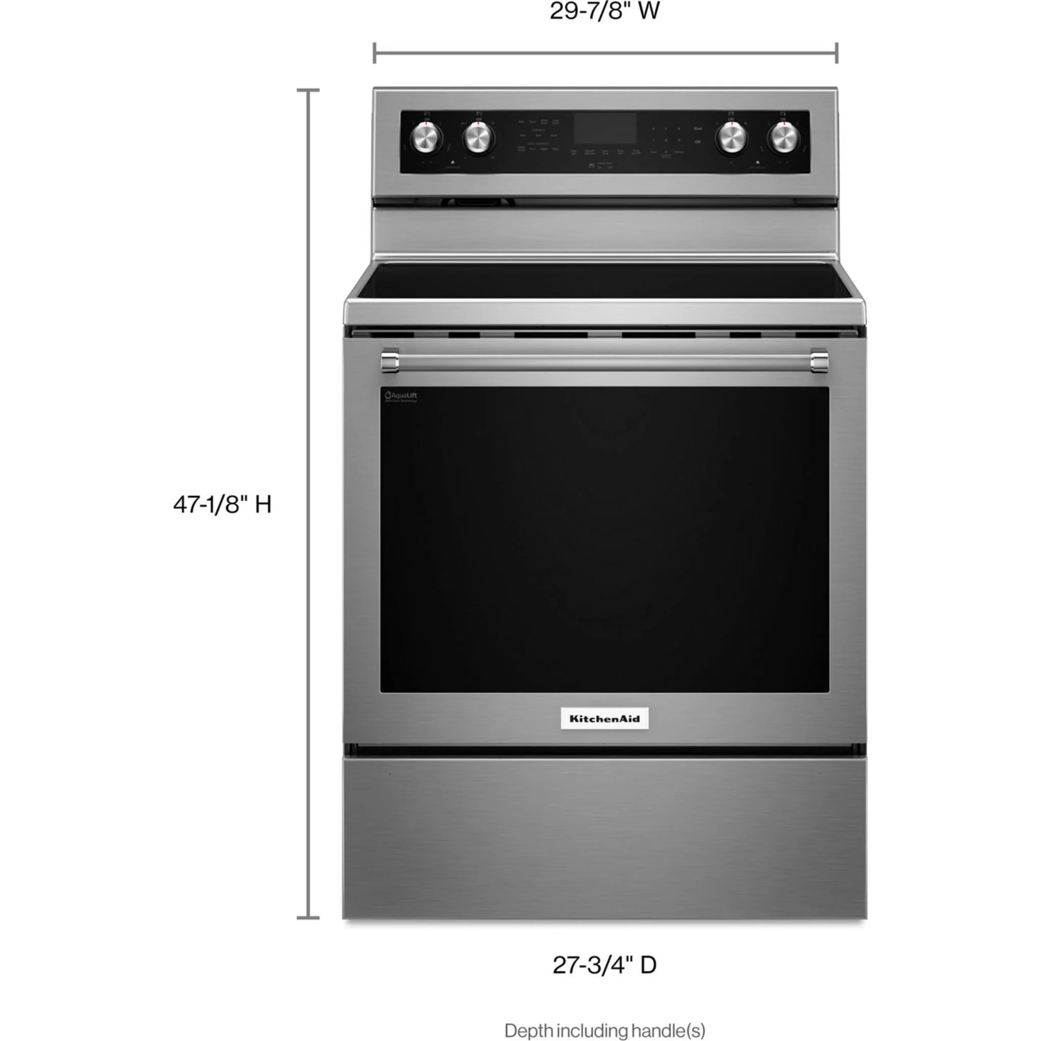 KitchenAid 30" 5-Element Electric Convection Range - Stainless Steel (YKFEG500ESS) - Image 18