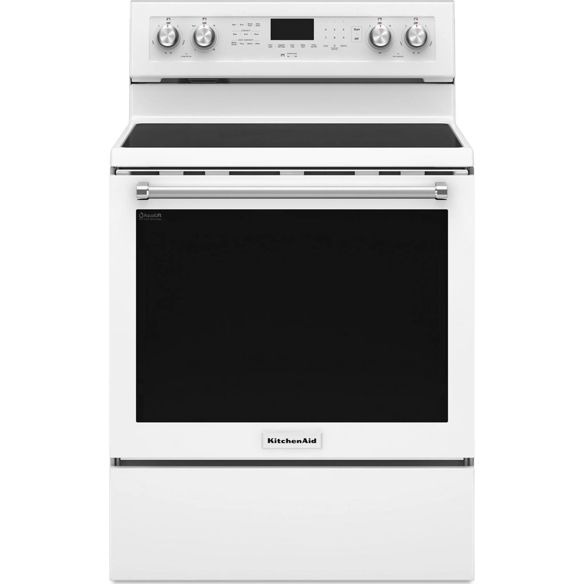 KitchenAid 30" 5-Element Electric Convection Range - White (YKFEG500EWH) - Image 6