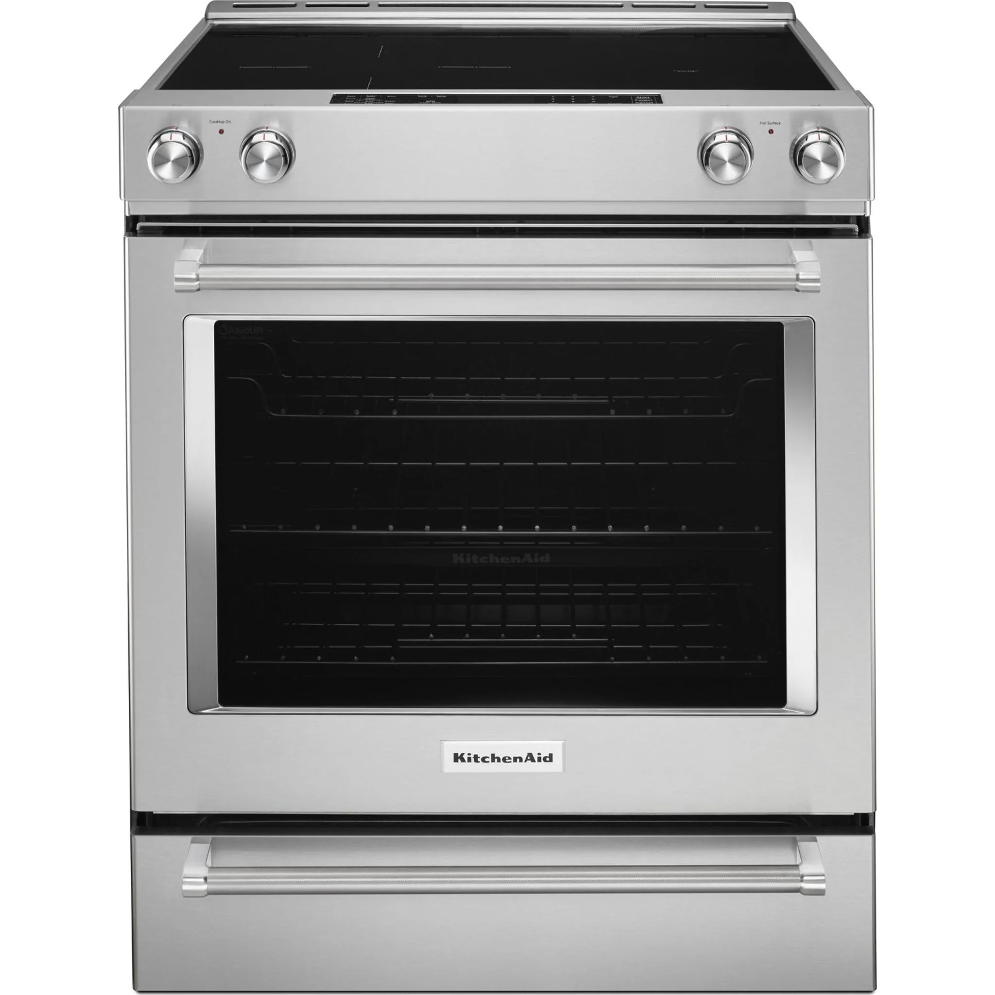 KitchenAid 30-Inch 5-Element Electric Convection Slide-In Range with Baking Drawer -Stainless Steel (YKSEB900ESS) - Image 10