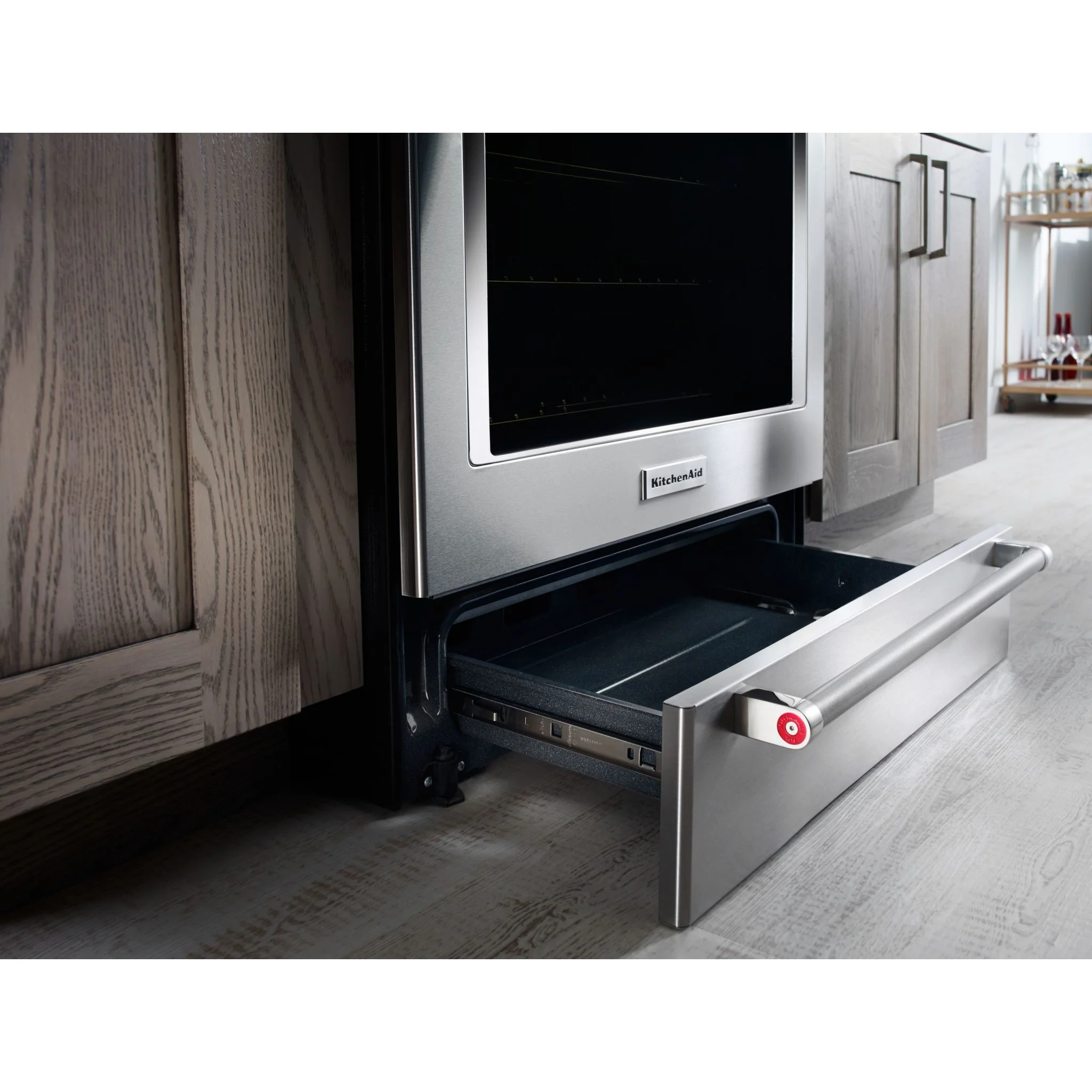 KitchenAid 30-Inch 5-Element Electric Convection Slide-In Range with Baking Drawer -Stainless Steel (YKSEB900ESS) - Image 3