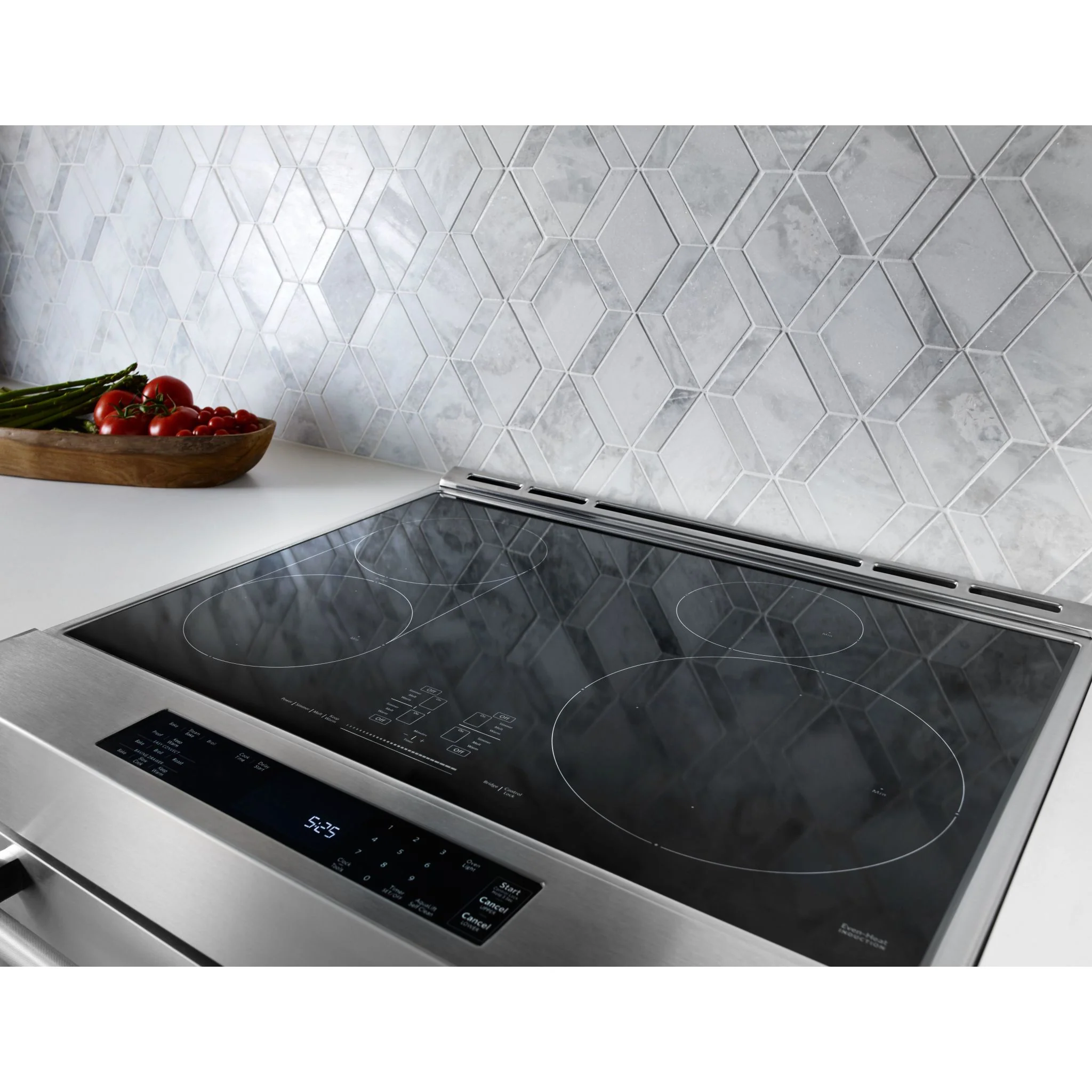 KitchenAid 30-Inch 5-Element Electric Convection Slide-In Range with Baking Drawer -Stainless Steel (YKSEB900ESS) - Image 4