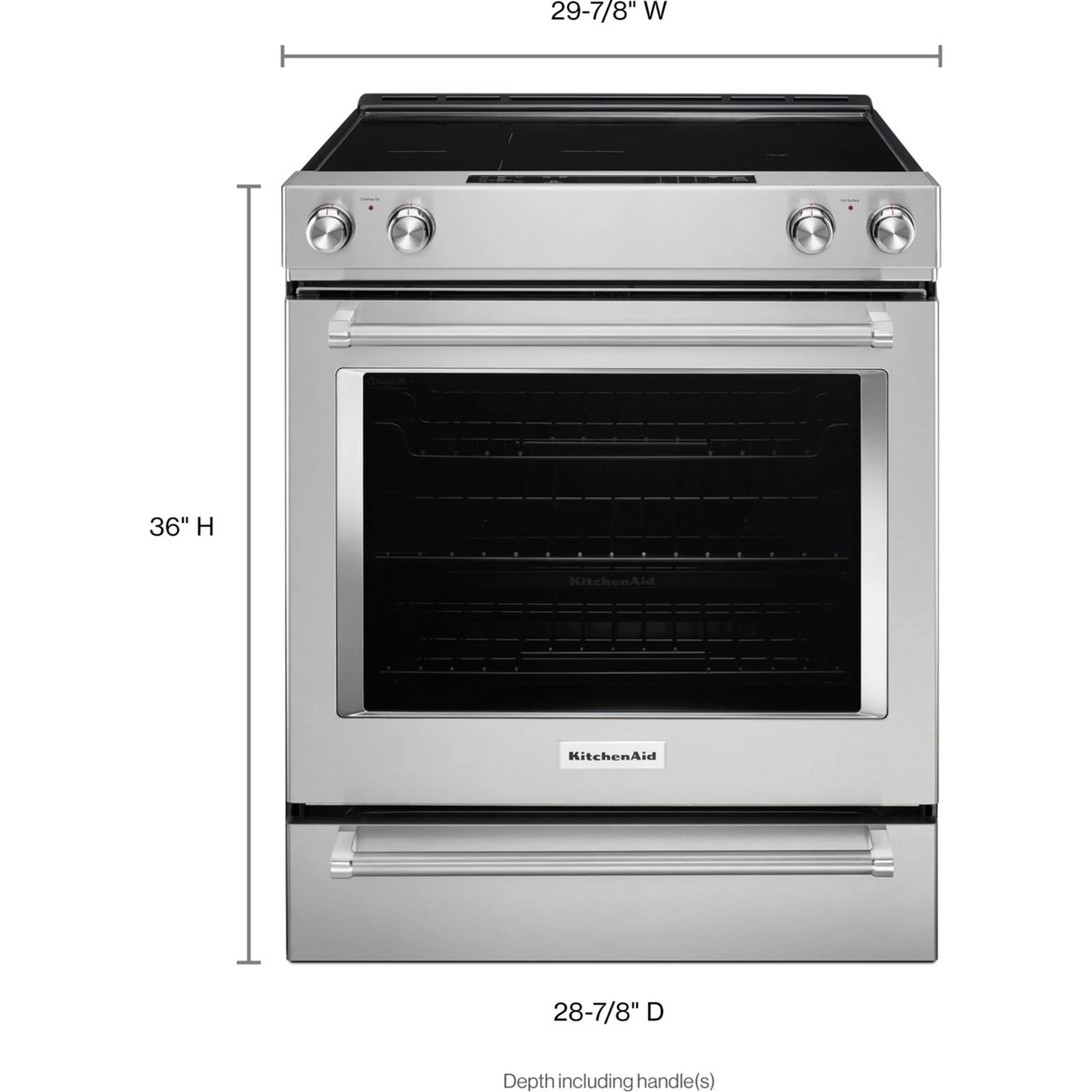 KitchenAid 30" 5-Element Electric Convection Front Control Range - Stainless Steel (YKSEG700ESS) - Image 12
