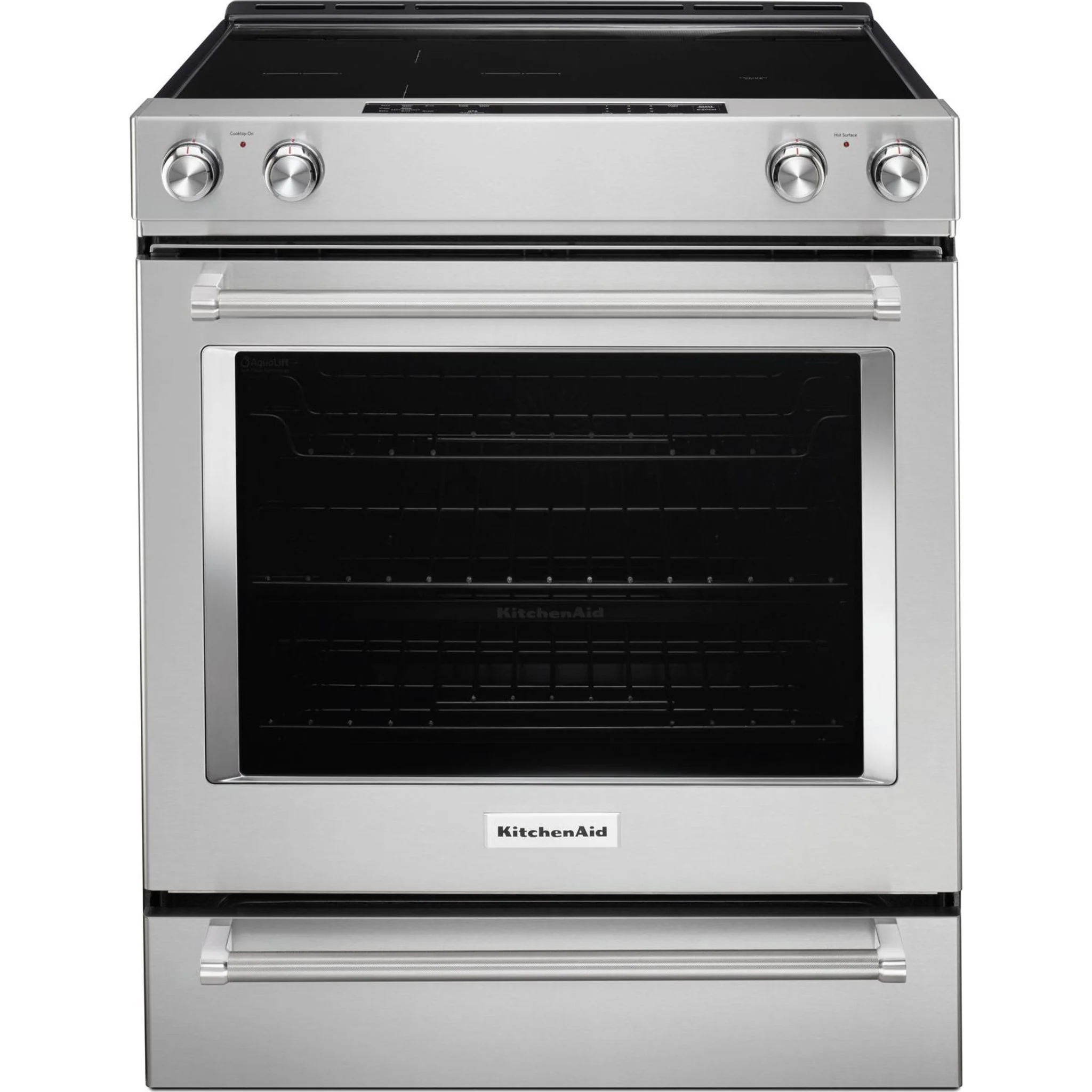 KitchenAid 30" 5-Element Electric Convection Front Control Range - Stainless Steel (YKSEG700ESS) - Image 2