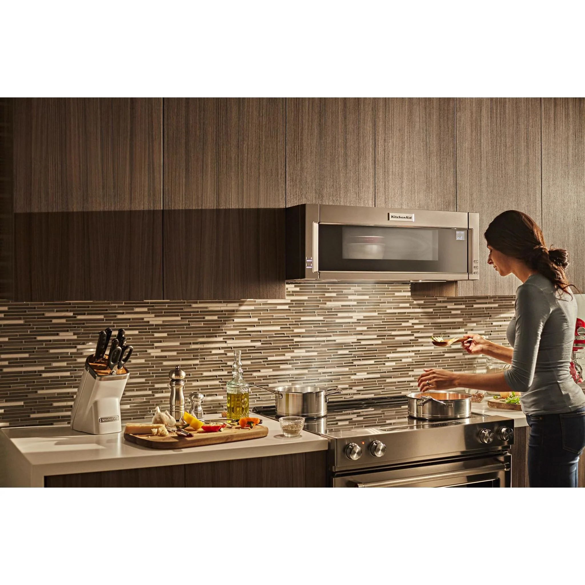KitchenAid 30" 5-Element Electric Convection Front Control Range - Stainless Steel (YKSEG700ESS) - Image 3