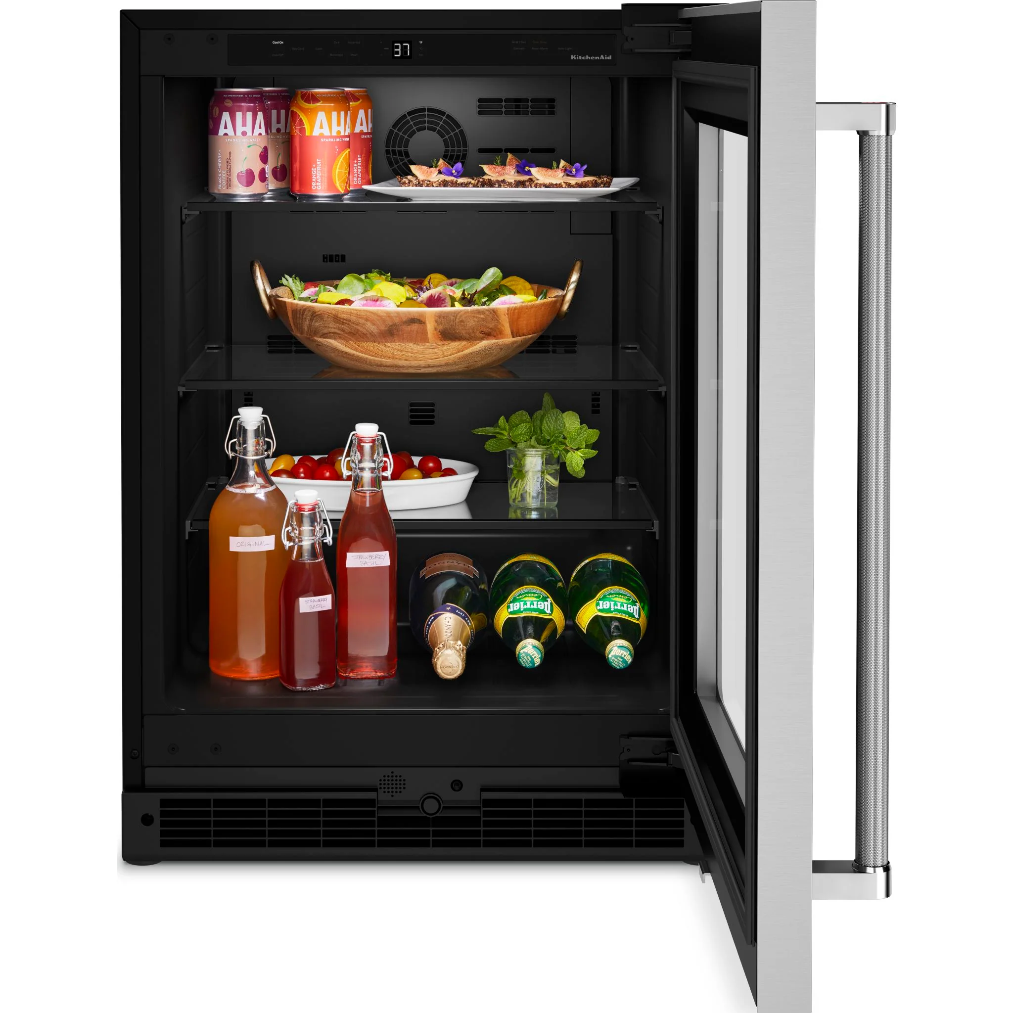 KitchenAid 24" Undercounter Refrigerator with Glass Door -Stainless Steel (KURR214KSB) - Image 6