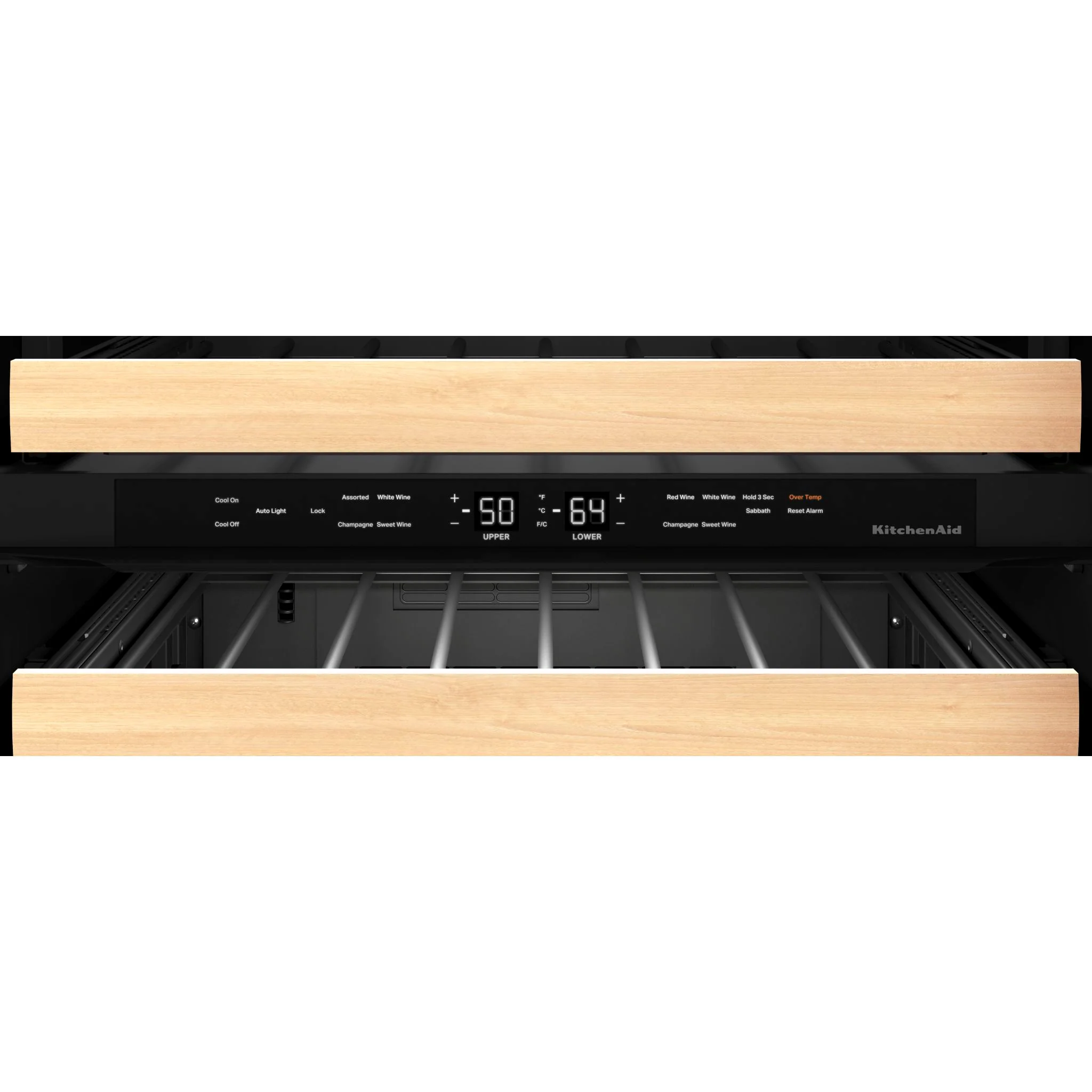 KitchenAid 24" Panel-Ready Undercounter Wine Cellar with Wood-Front Racks -Panel Ready (KUWL214KPA) - Image 10