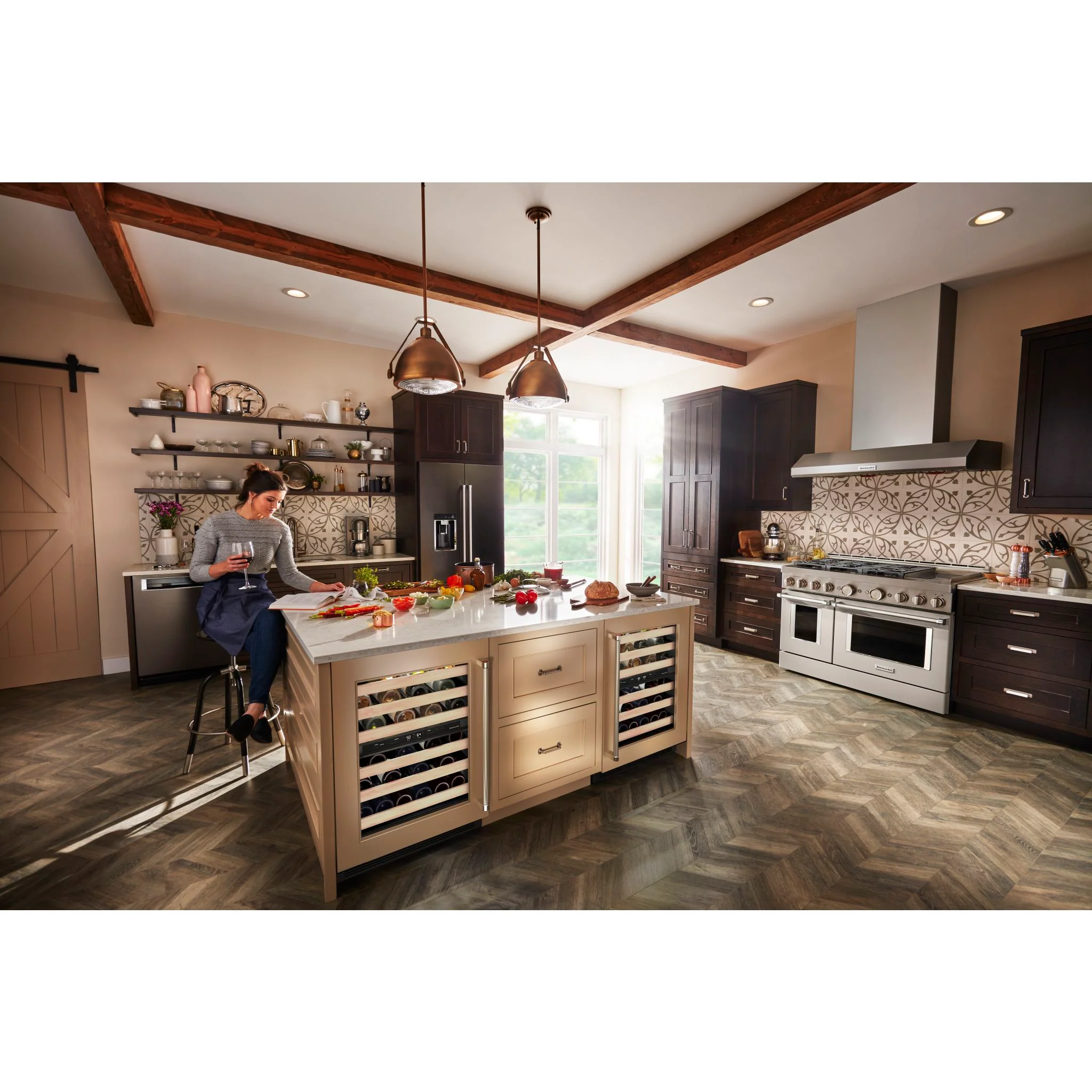 KitchenAid 24" Panel-Ready Undercounter Wine Cellar with Wood-Front Racks -Panel Ready (KUWL214KPA) - Image 15