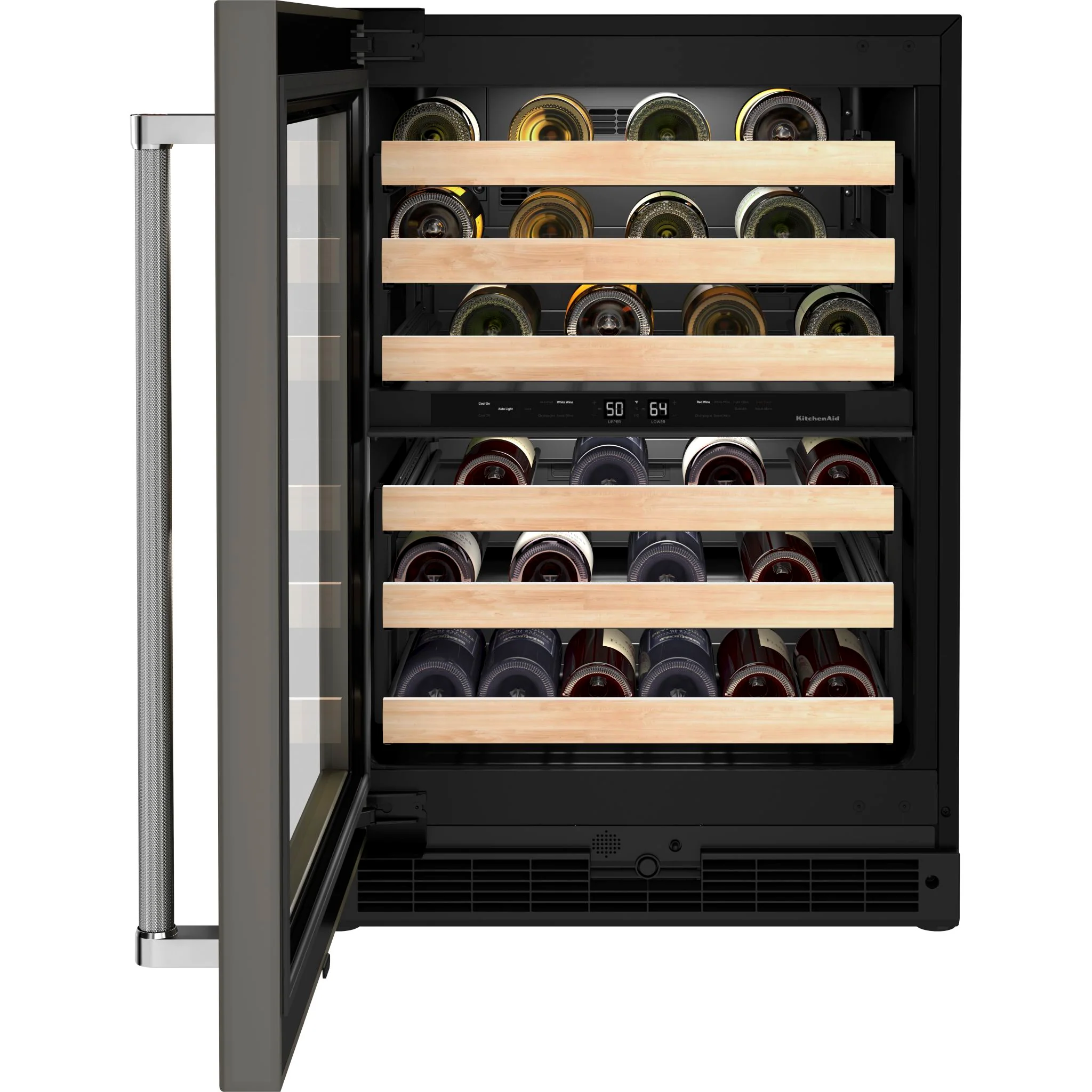 KitchenAid 24" Panel-Ready Undercounter Wine Cellar with Wood-Front Racks -Panel Ready (KUWL214KPA) - Image 5