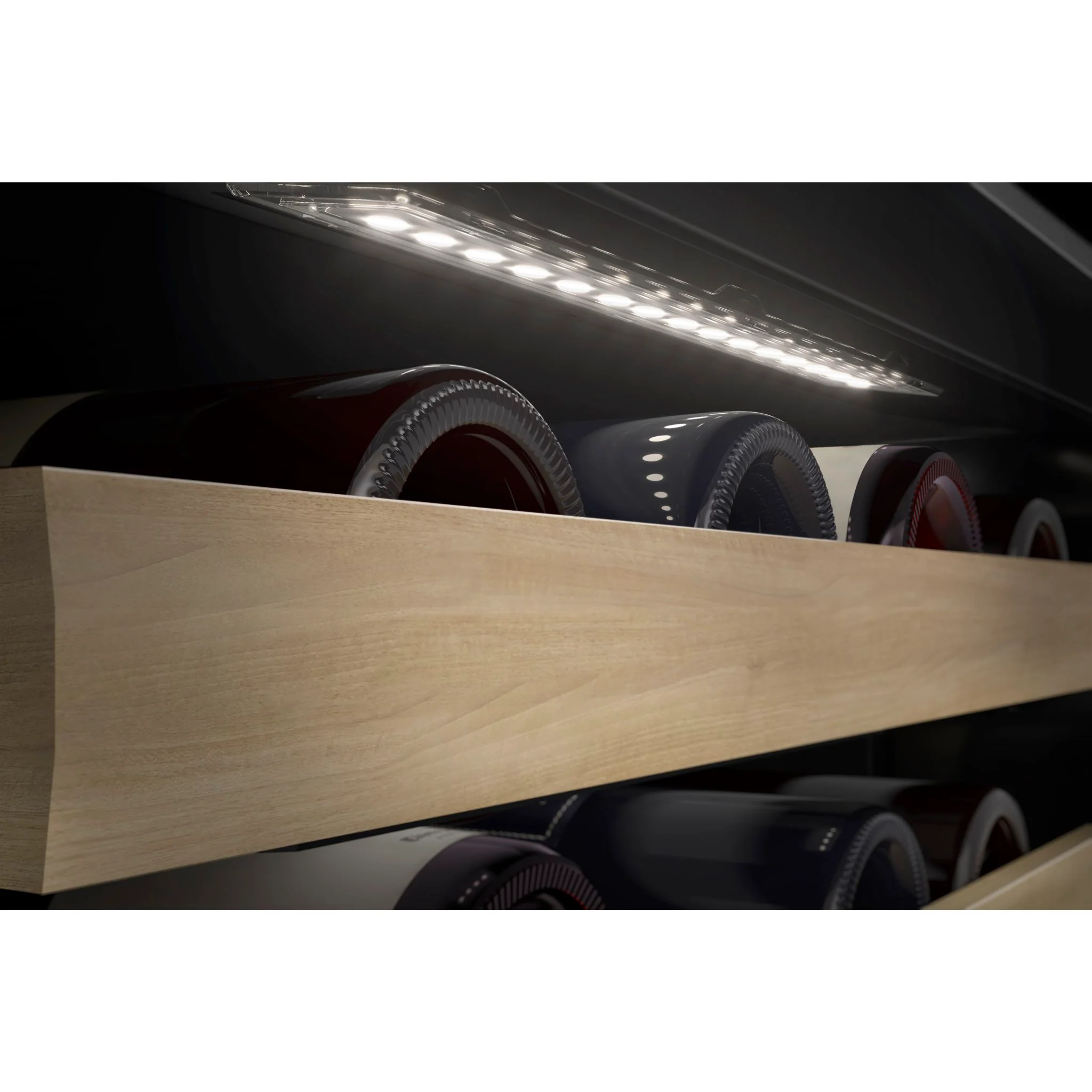 KitchenAid 24" Panel-Ready Undercounter Wine Cellar with Wood-Front Racks -Panel Ready (KUWL214KPA) - Image 9